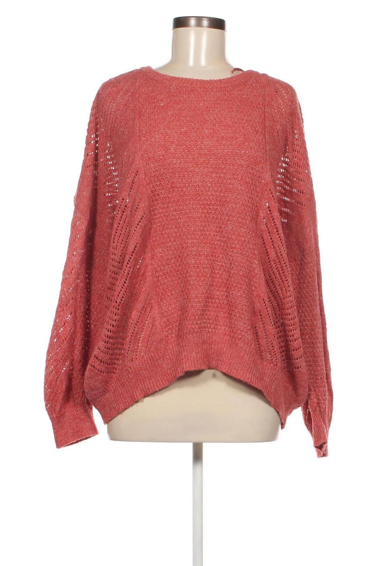 Γυναικείο πουλόβερ ONLY Carmakoma, Μέγεθος XXL, Χρώμα Κόκκινο, Τιμή 5,94 €