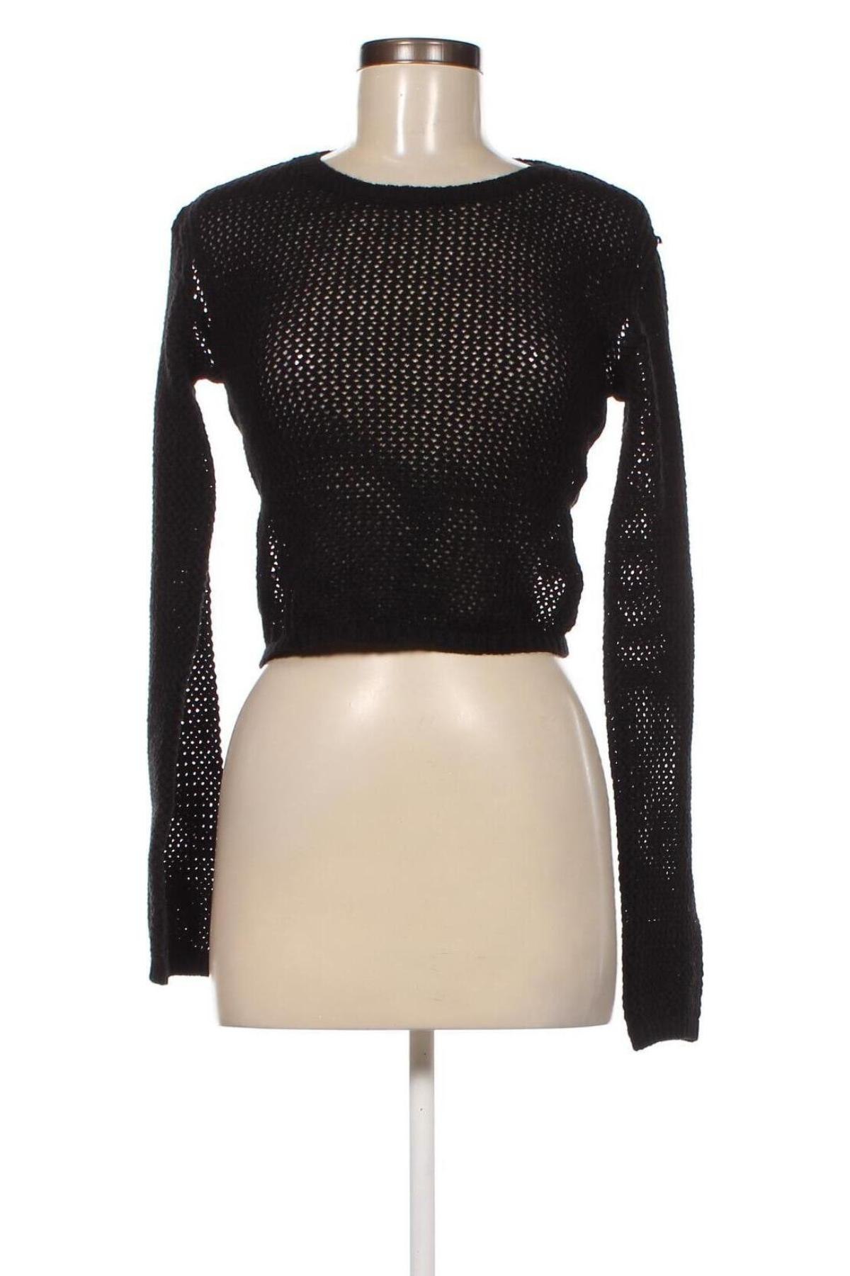 Дамски пуловер Romwe, Размер M, Цвят Черен, Цена 6,38 лв.