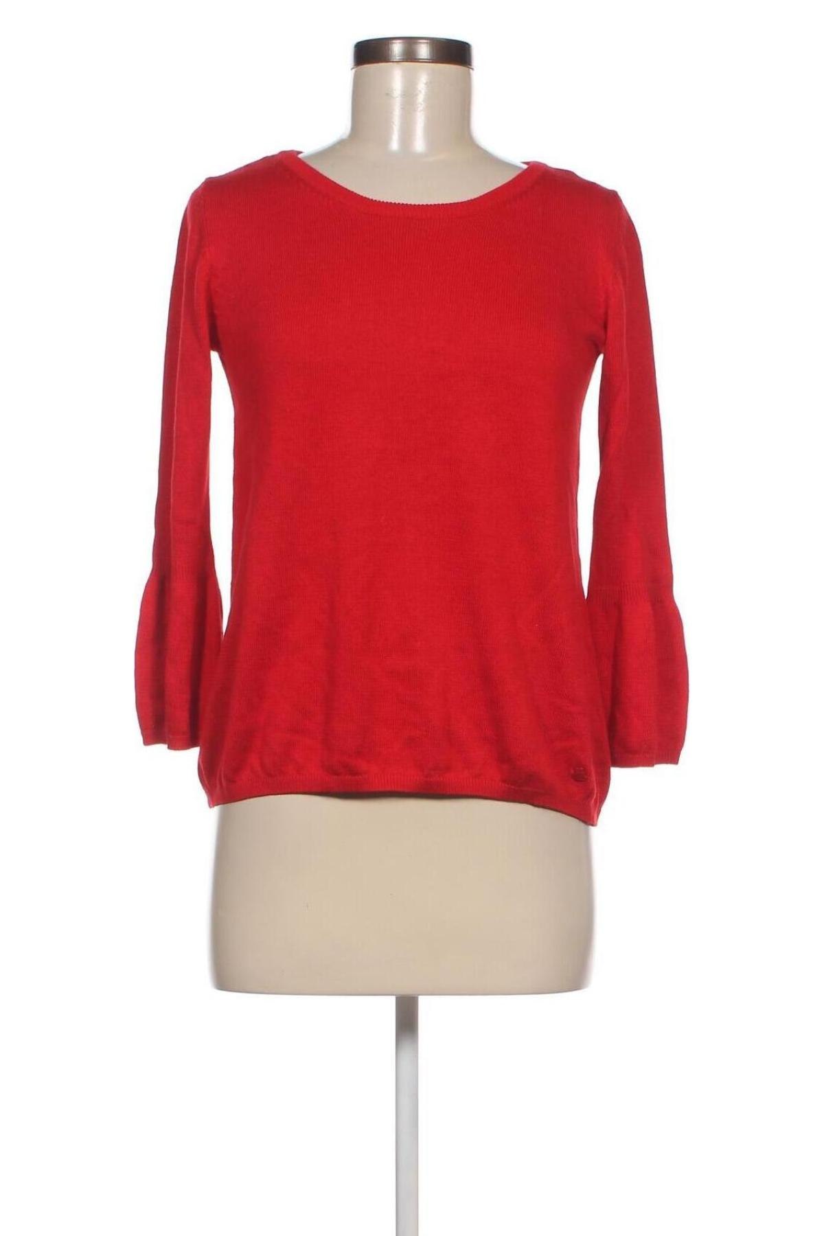 Дамски пуловер Tom Tailor, Размер S, Цвят Червен, Цена 9,86 лв.