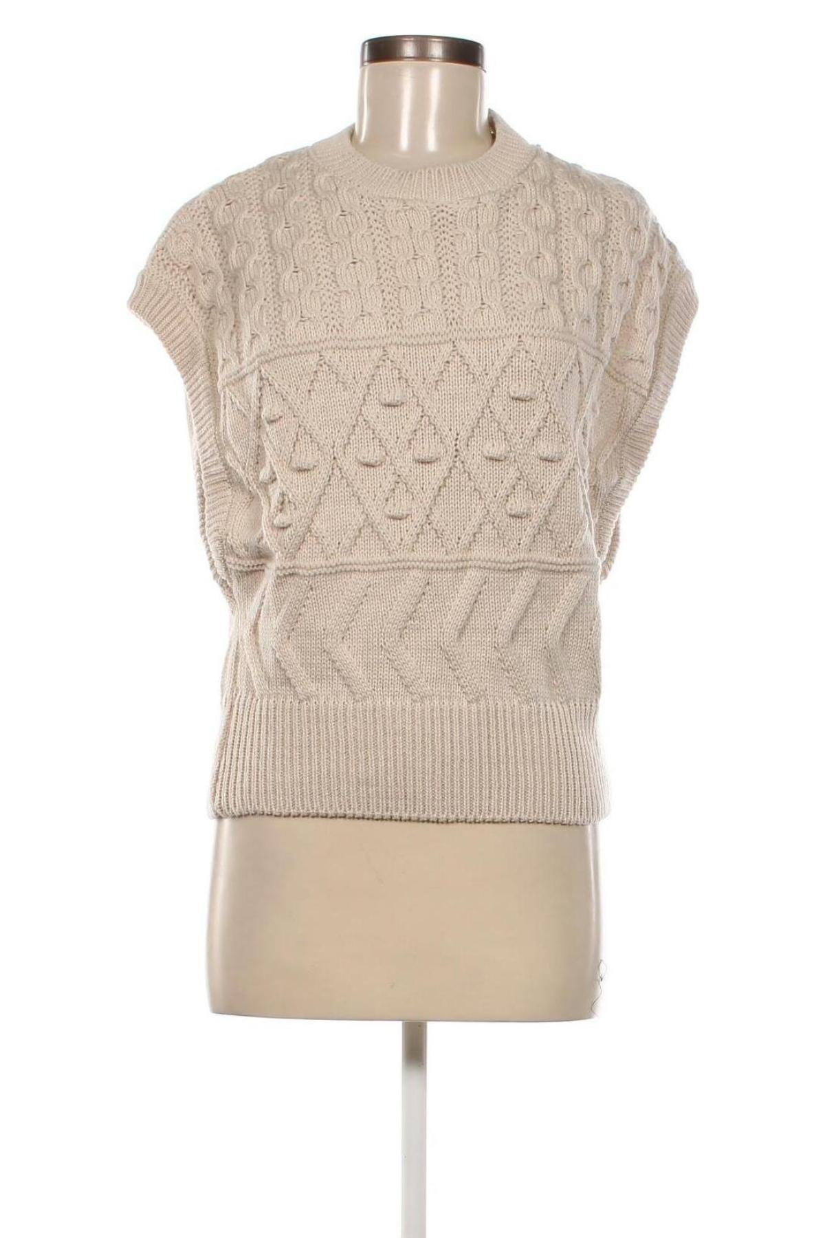 Дамски пуловер Trendyol, Размер S, Цвят Бежов, Цена 17,40 лв.