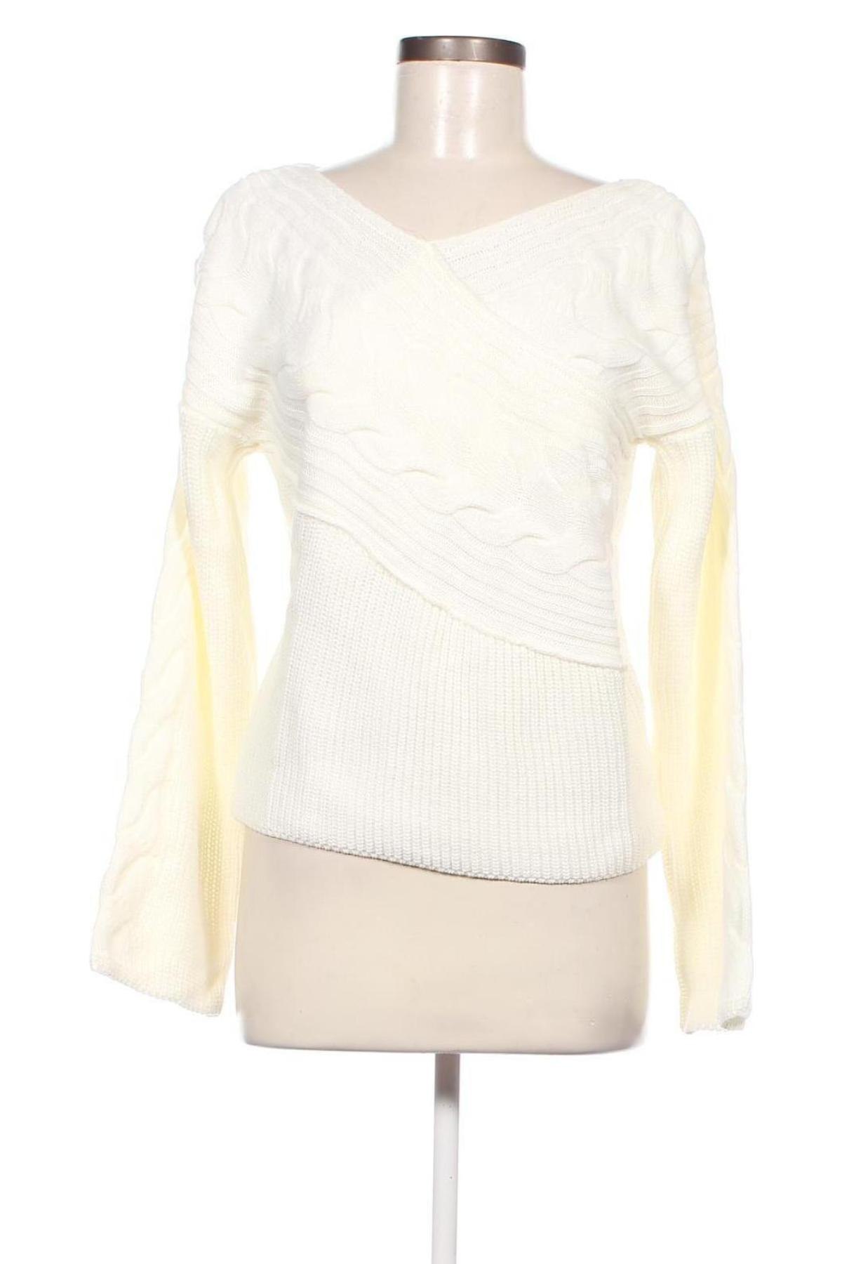 Pulover de femei Trendyol, Mărime M, Culoare Ecru, Preț 85,85 Lei