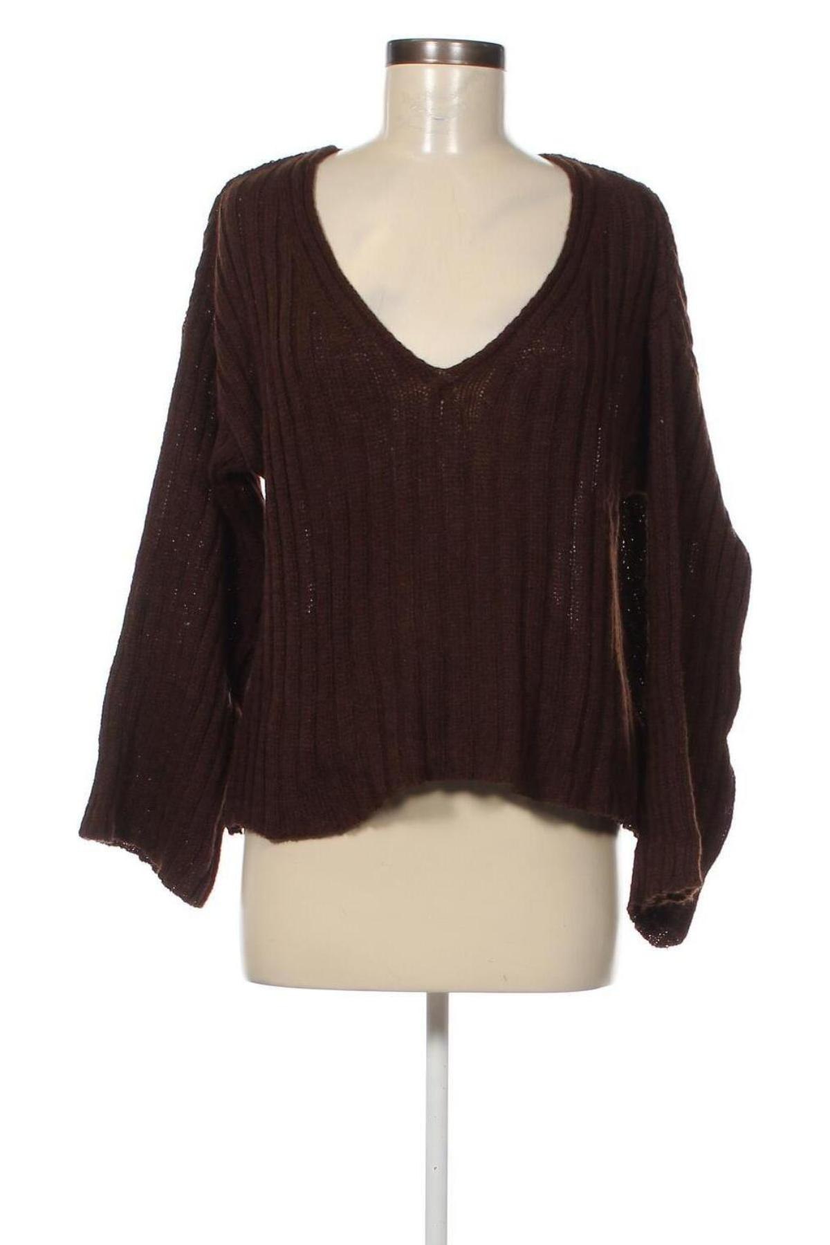 Дамски пуловер Trendyol, Размер S, Цвят Кафяв, Цена 26,10 лв.