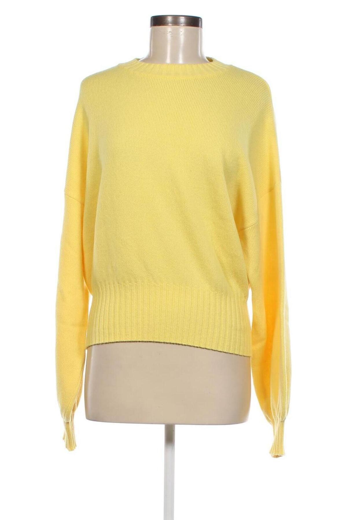 Γυναικείο πουλόβερ United Colors Of Benetton, Μέγεθος XL, Χρώμα Κίτρινο, Τιμή 24,22 €