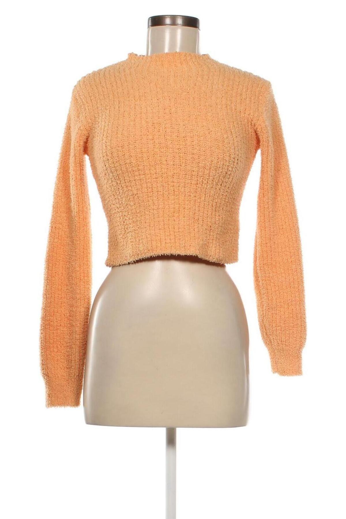 Дамски пуловер Zara, Размер S, Цвят Оранжев, Цена 20,00 лв.