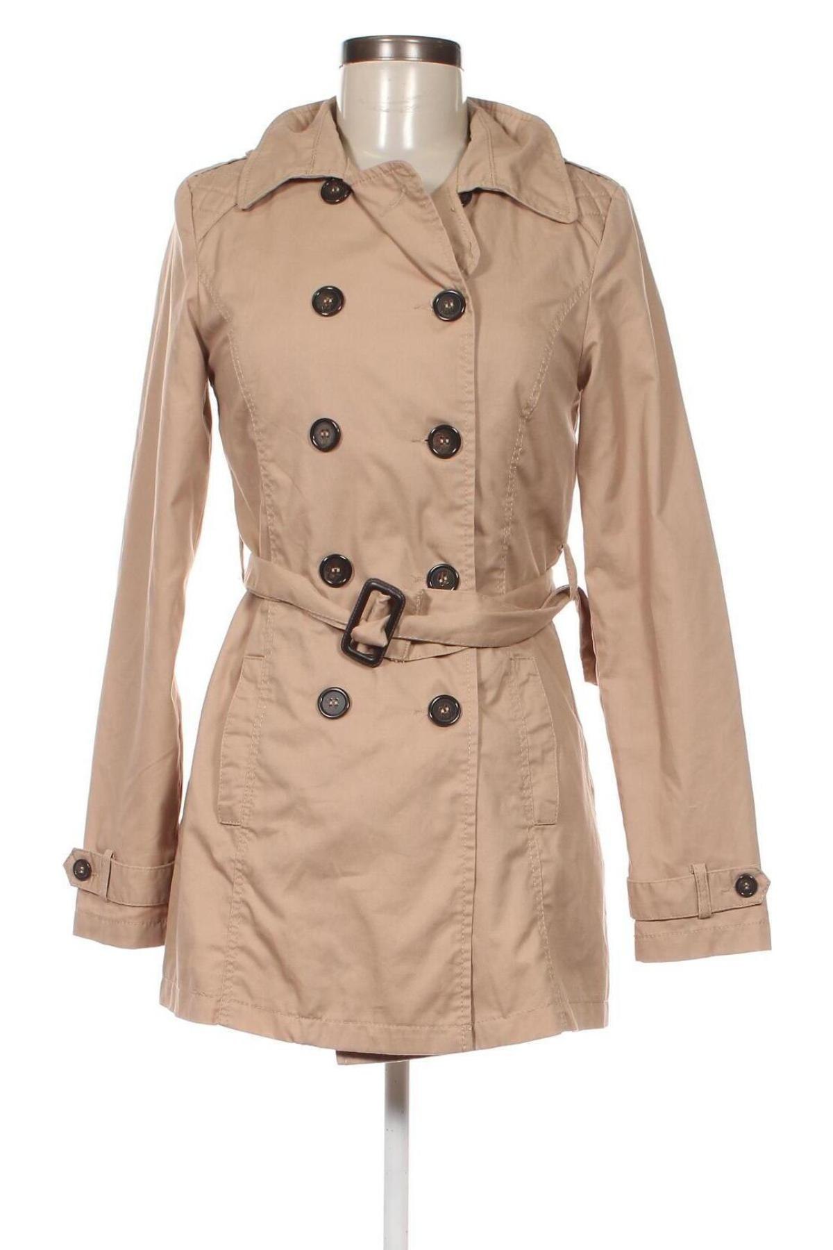 Damen Trenchcoat Pimkie, Größe XS, Farbe Beige, Preis 25,05 €
