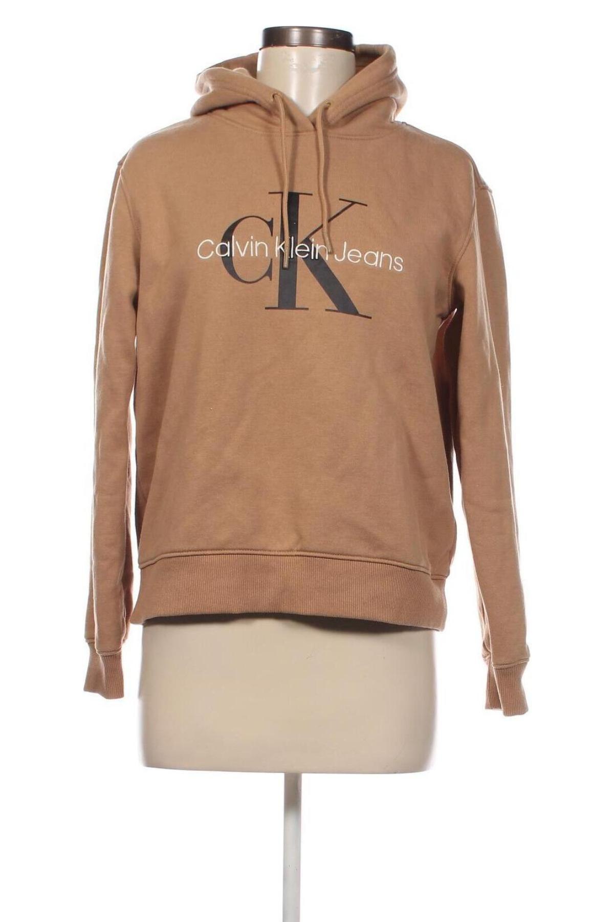 Női sweatshirt Calvin Klein Jeans, Méret S, Szín Bézs, Ár 35 264 Ft