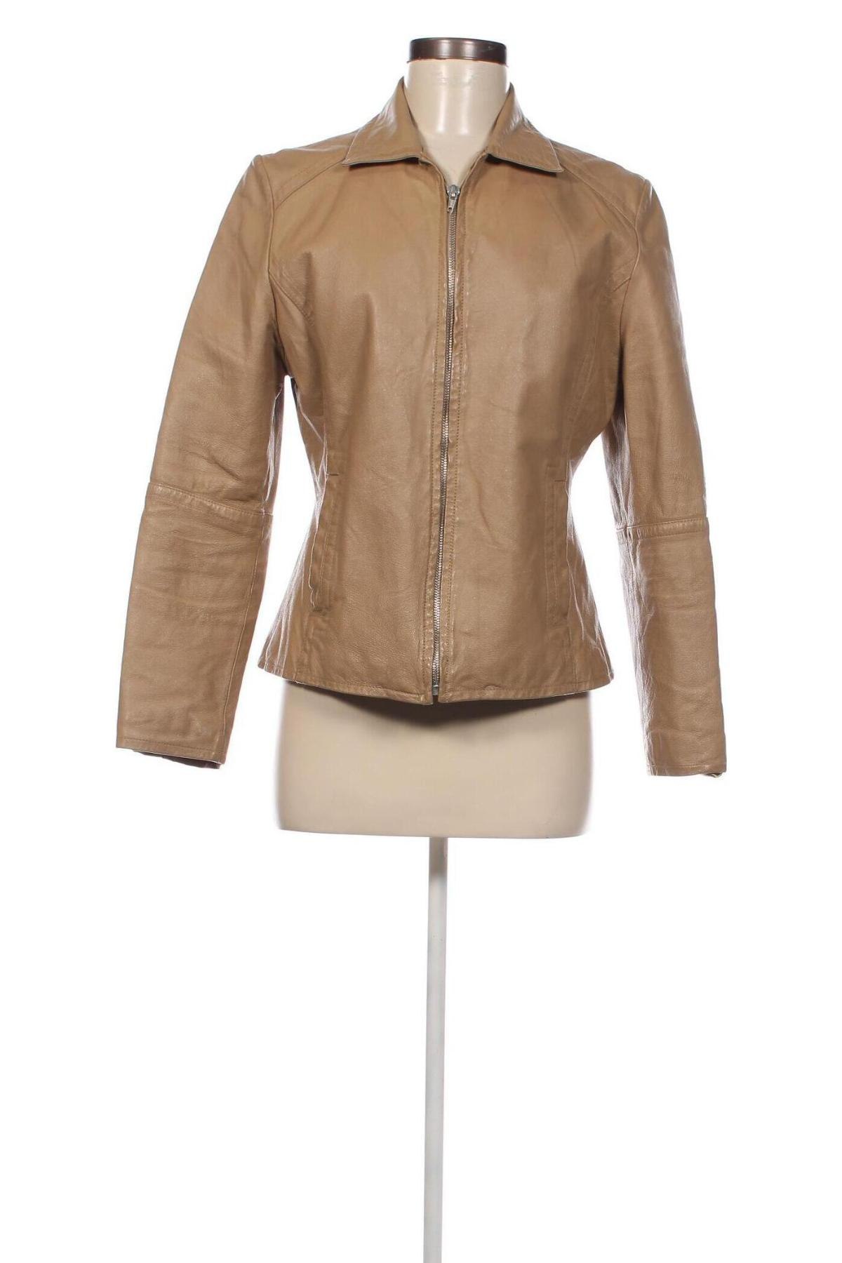 Damen Lederjacke Gin Tonic, Größe M, Farbe Beige, Preis € 39,04