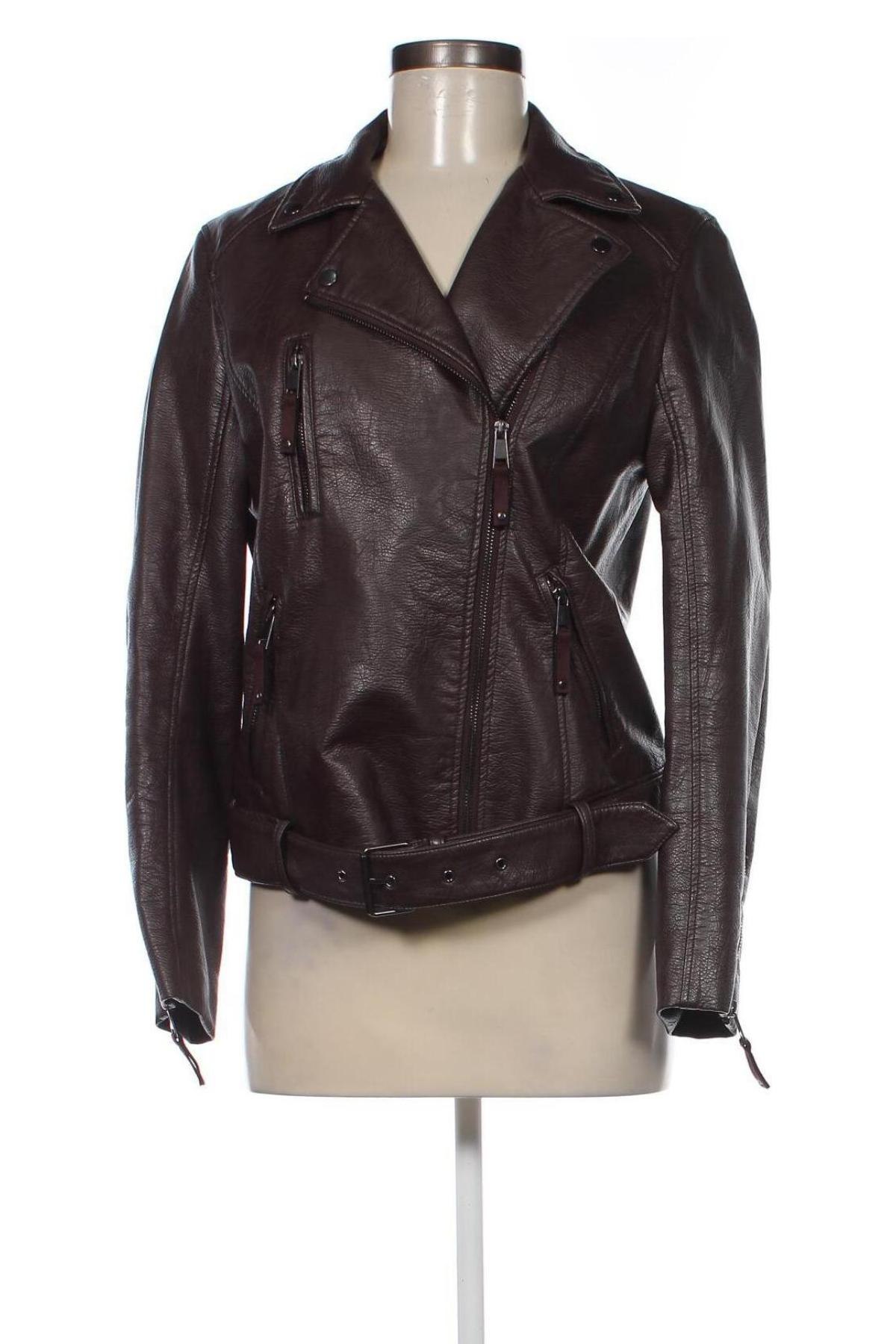 Dámska kožená bunda  H&M, Veľkosť M, Farba Hnedá, Cena  17,90 €