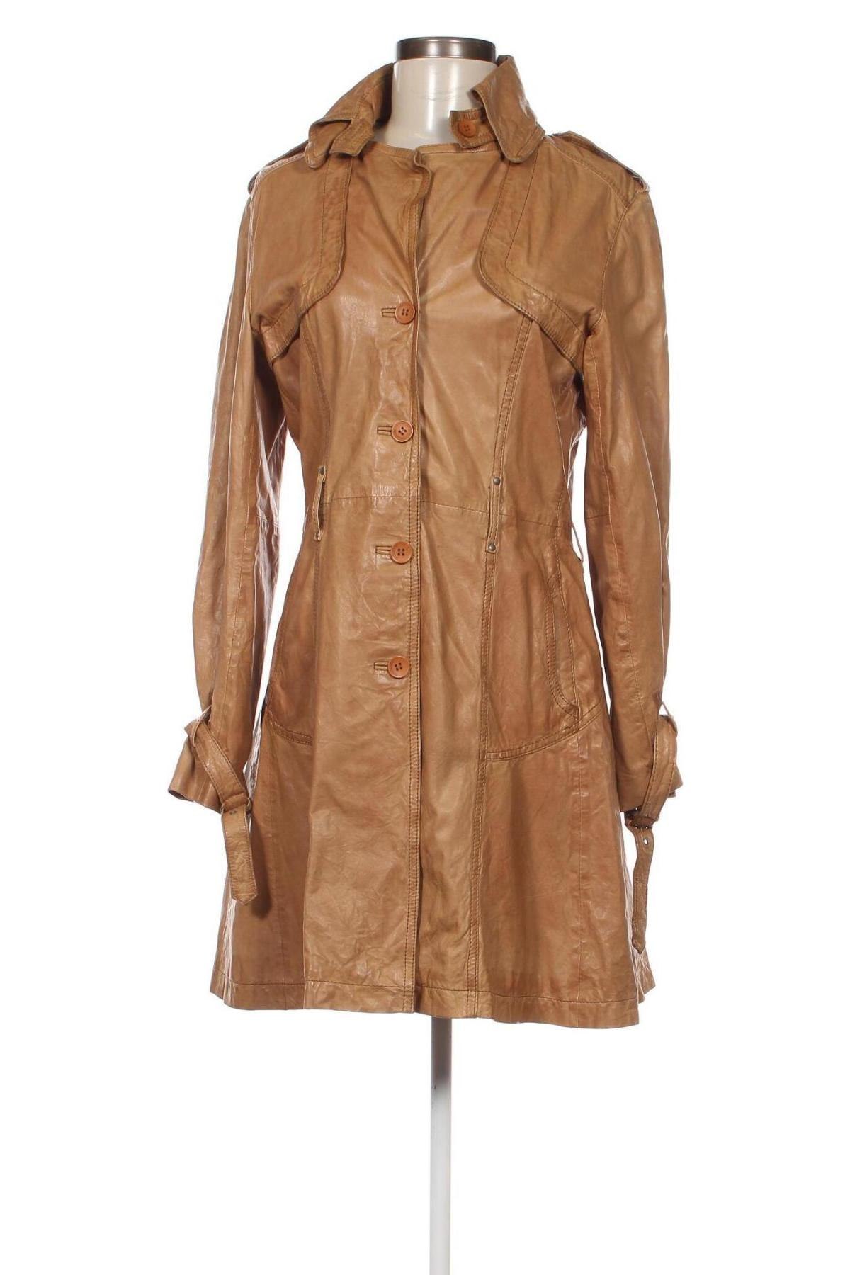 Damen Lederjacke Mauritius, Größe S, Farbe Beige, Preis € 147,89