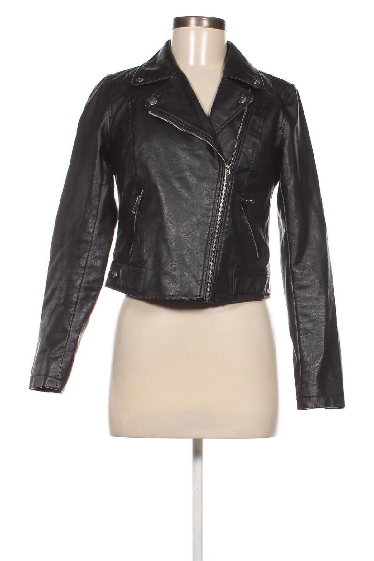 Dámska kožená bunda  Primark, Veľkosť S, Farba Čierna, Cena  27,78 €
