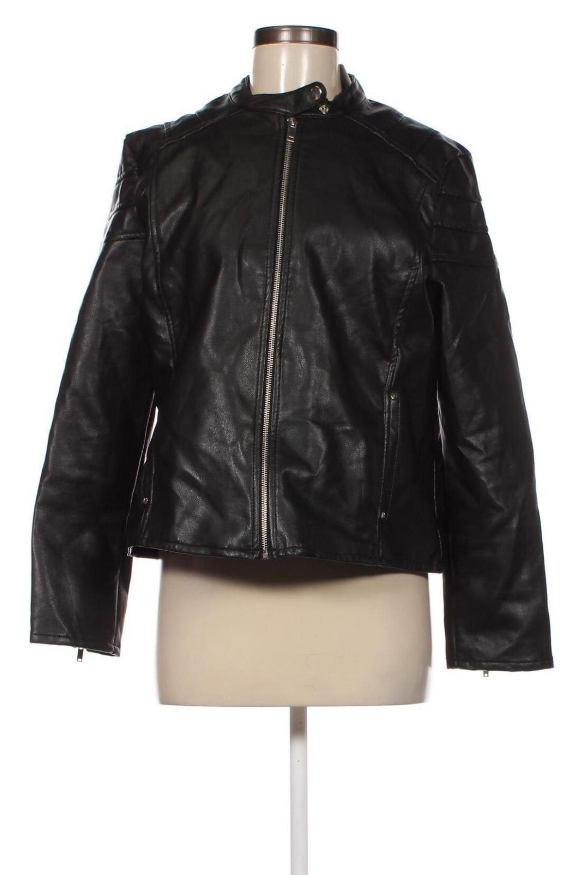 Dámska kožená bunda  Up 2 Fashion, Veľkosť L, Farba Čierna, Cena  20,84 €