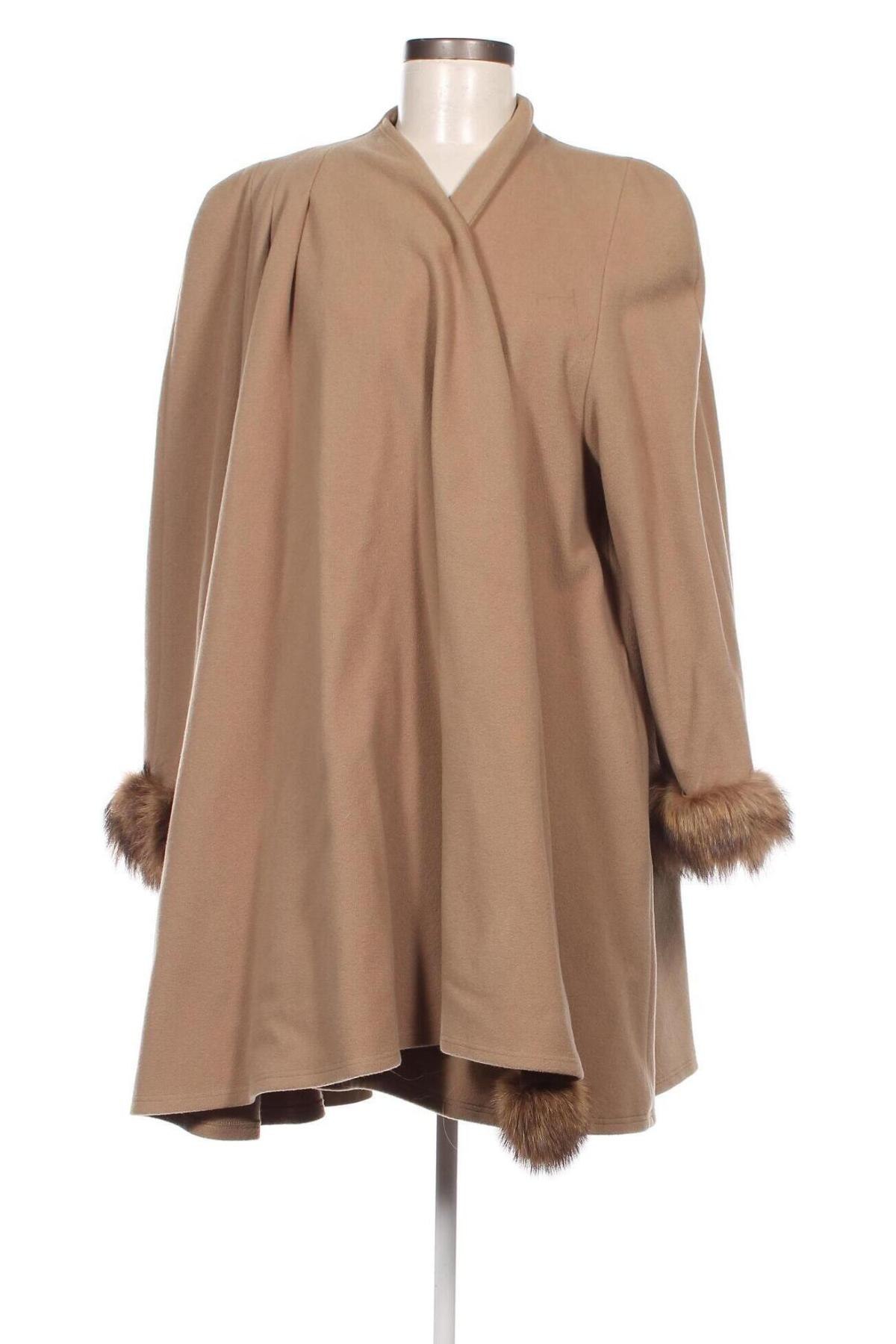 Дамско палто, Размер XL, Цвят Бежов, Цена 107,01 лв.