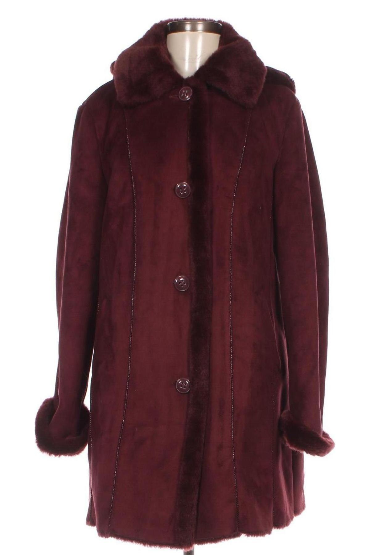 Dámský kabát , Velikost L, Barva Červená, Cena  597,00 Kč