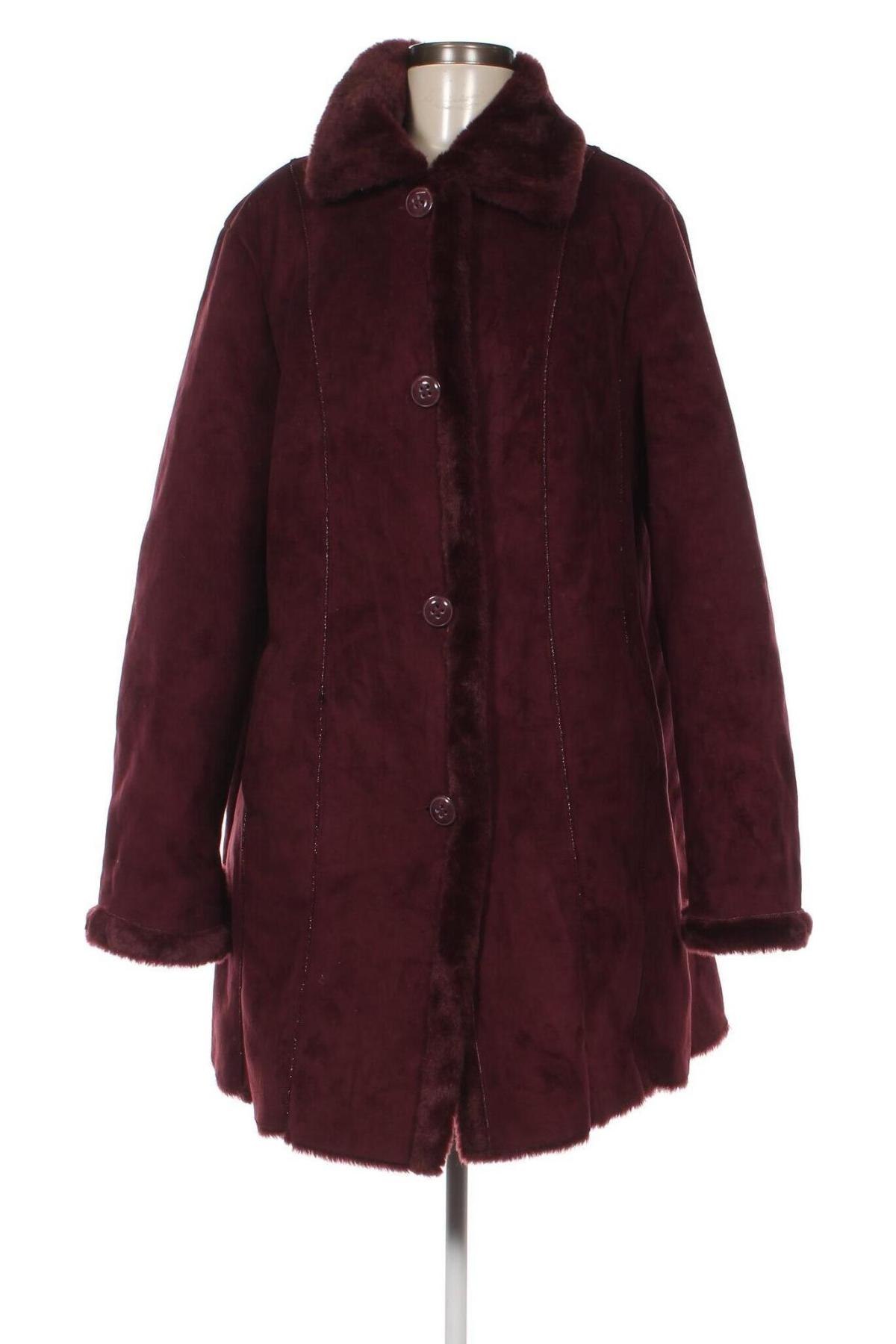 Дамско палто, Размер XXL, Цвят Червен, Цена 58,85 лв.