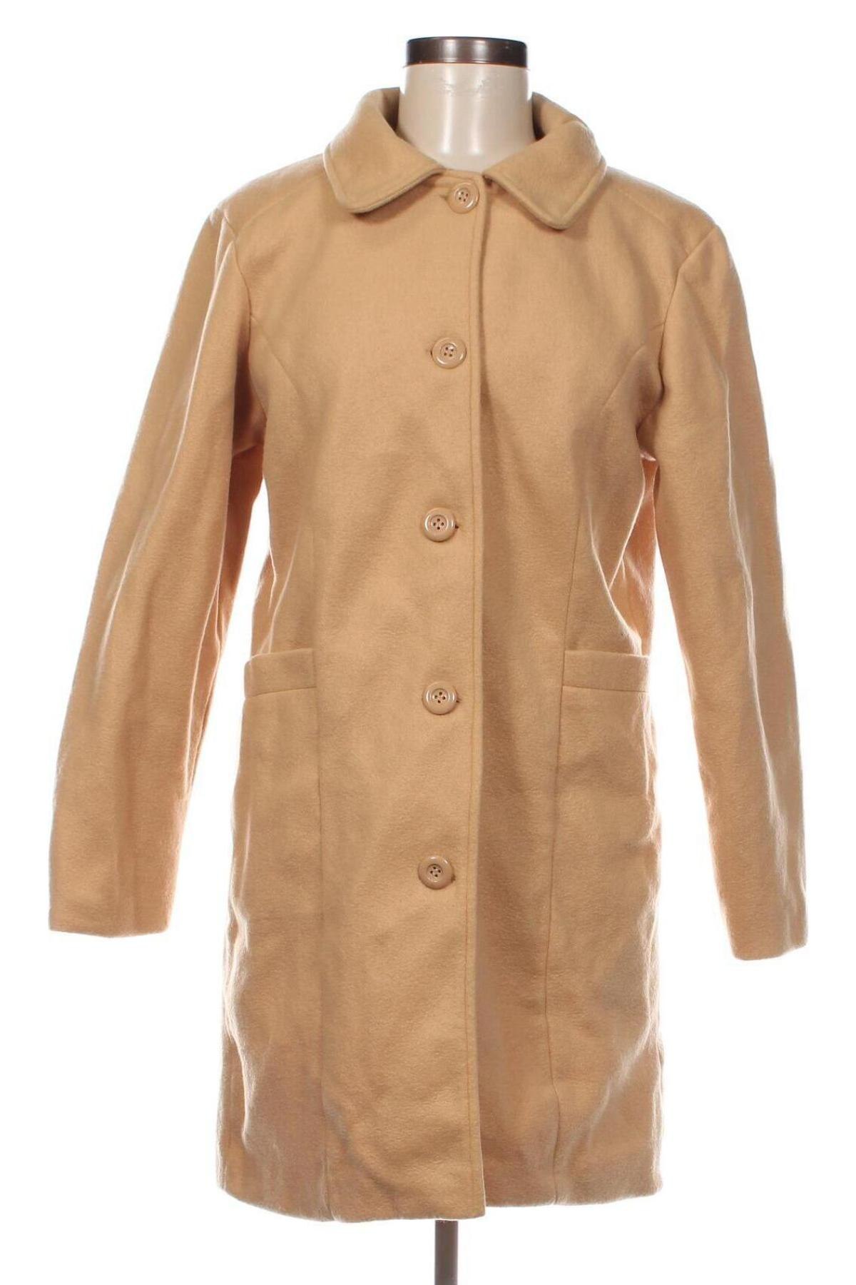 Дамско палто, Размер S, Цвят Бежов, Цена 16,64 лв.