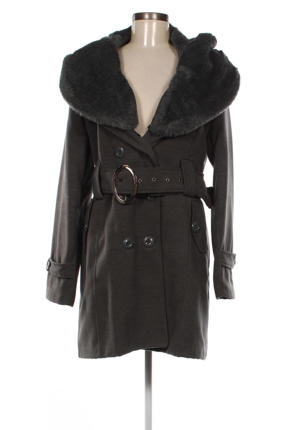 Дамско палто, Размер M, Цвят Сив, Цена 70,62 лв.