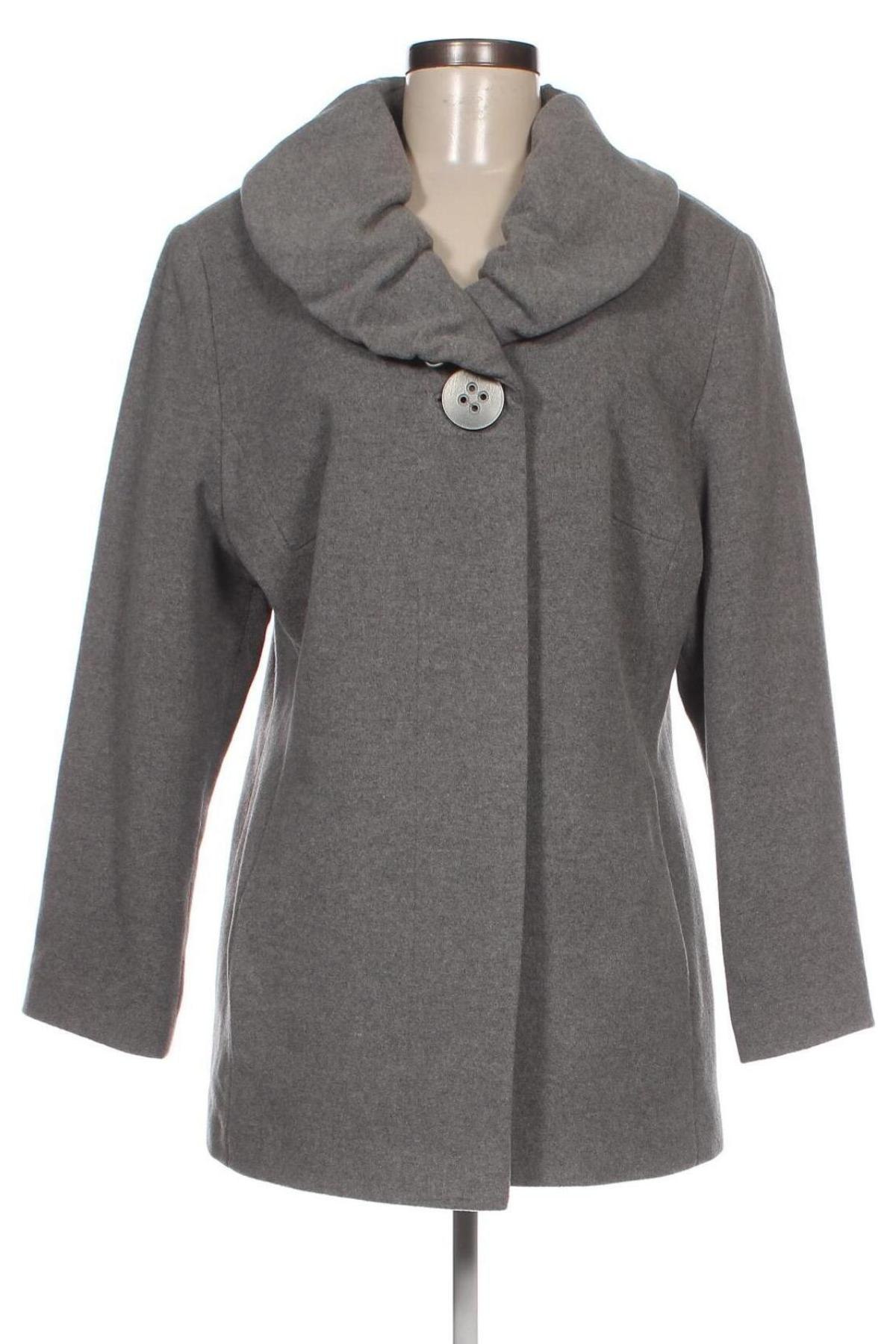 Γυναικείο παλτό Barbara Lebek, Μέγεθος L, Χρώμα Γκρί, Τιμή 51,58 €