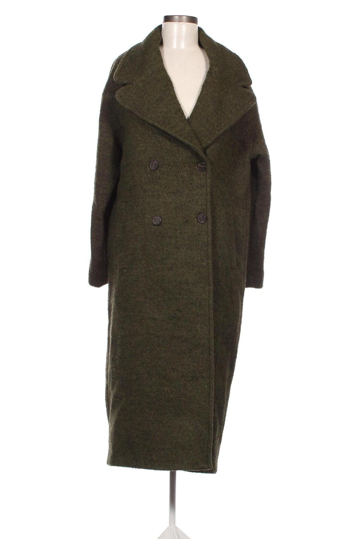 Γυναικείο παλτό Kookai, Μέγεθος L, Χρώμα Πράσινο, Τιμή 118,04 €