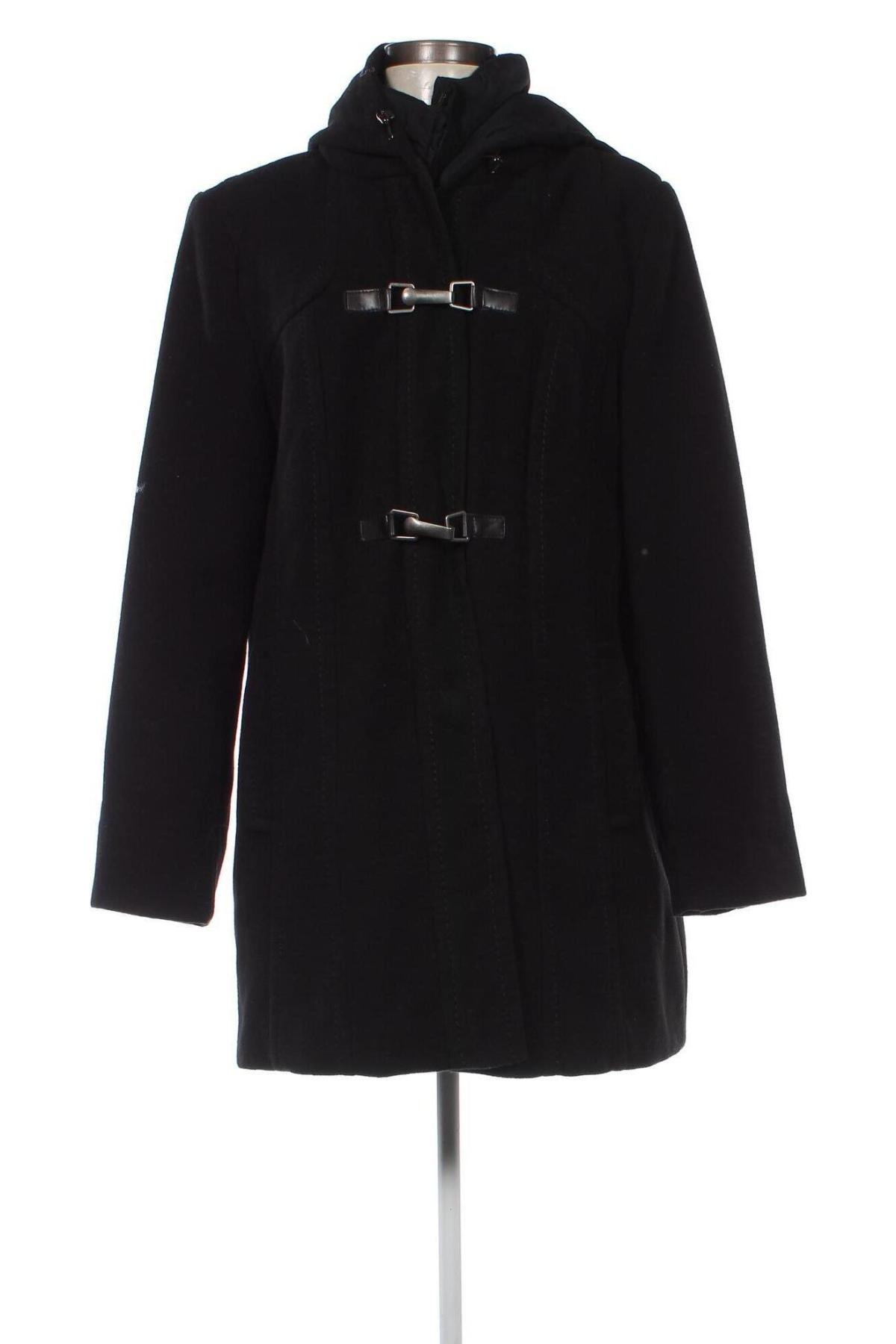 Дамско палто Leara Woman, Размер L, Цвят Черен, Цена 37,45 лв.