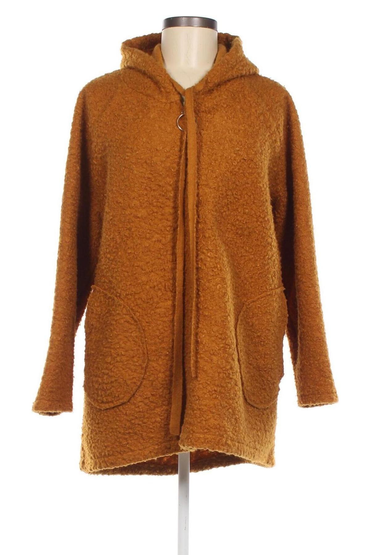 Дамско палто Made In Italy, Размер S, Цвят Оранжев, Цена 19,26 лв.