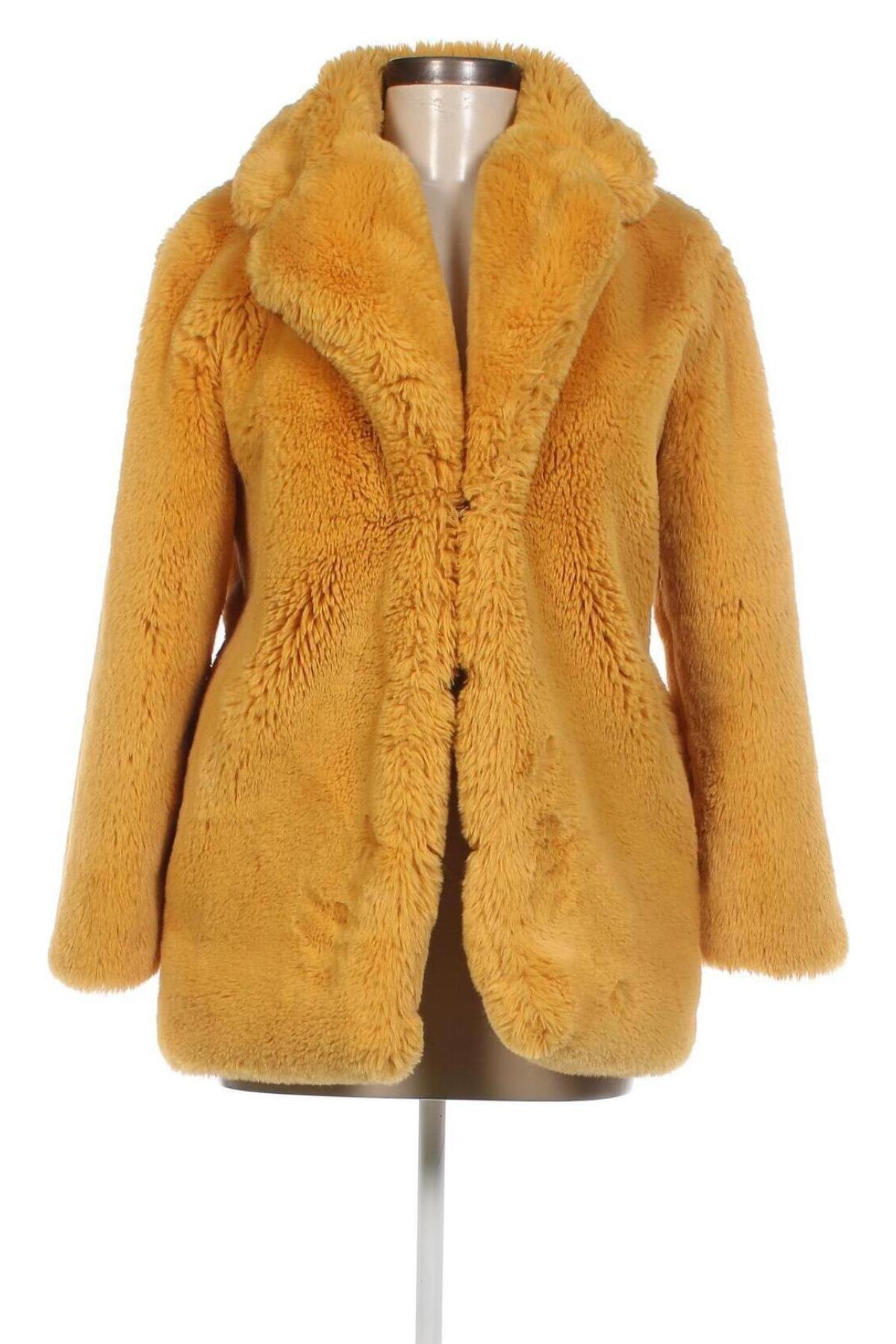 Γυναικείο παλτό NA-KD, Μέγεθος XS, Χρώμα Κίτρινο, Τιμή 21,45 €
