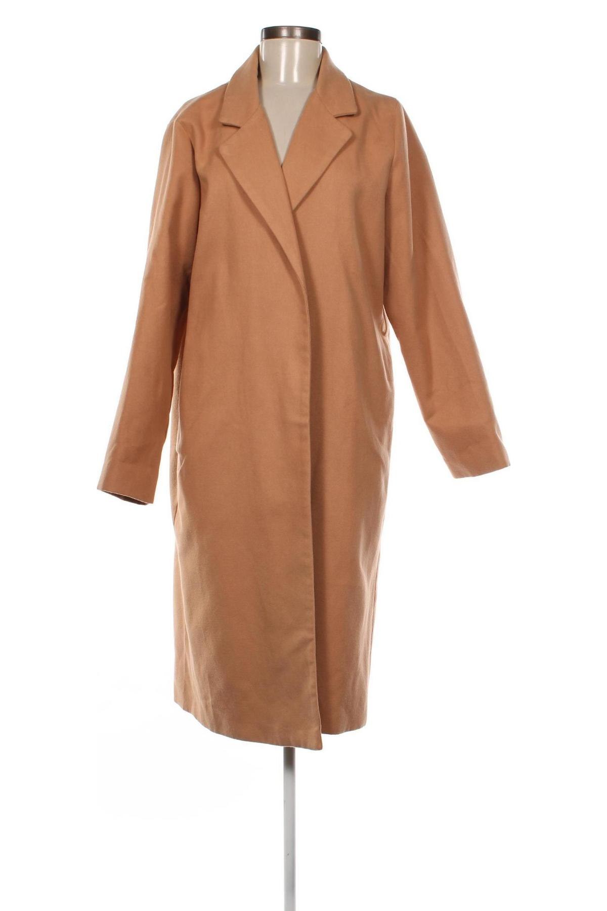 Γυναικείο παλτό SHEIN, Μέγεθος L, Χρώμα  Μπέζ, Τιμή 33,00 €