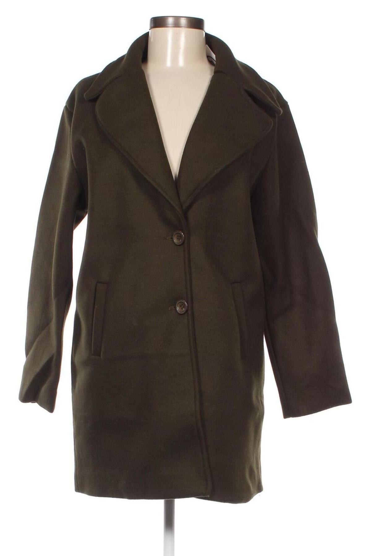 Γυναικείο παλτό Trendyol, Μέγεθος S, Χρώμα Πράσινο, Τιμή 19,20 €