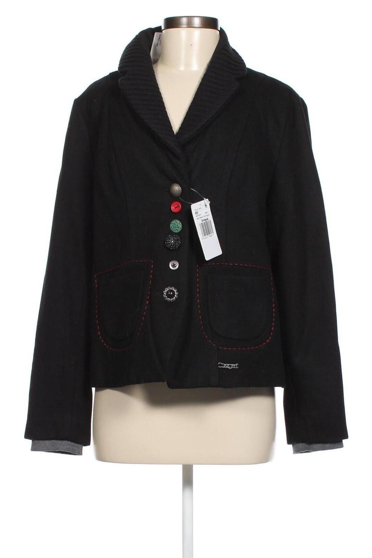 Damen Blazer Desigual, Größe XL, Farbe Schwarz, Preis 123,27 €