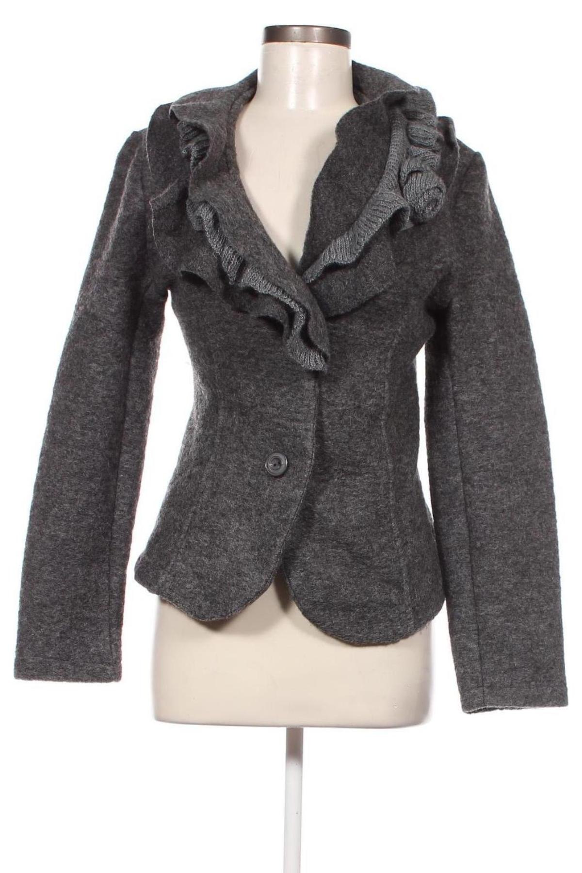 Damen Blazer Made In Italy, Größe L, Farbe Grau, Preis € 18,37