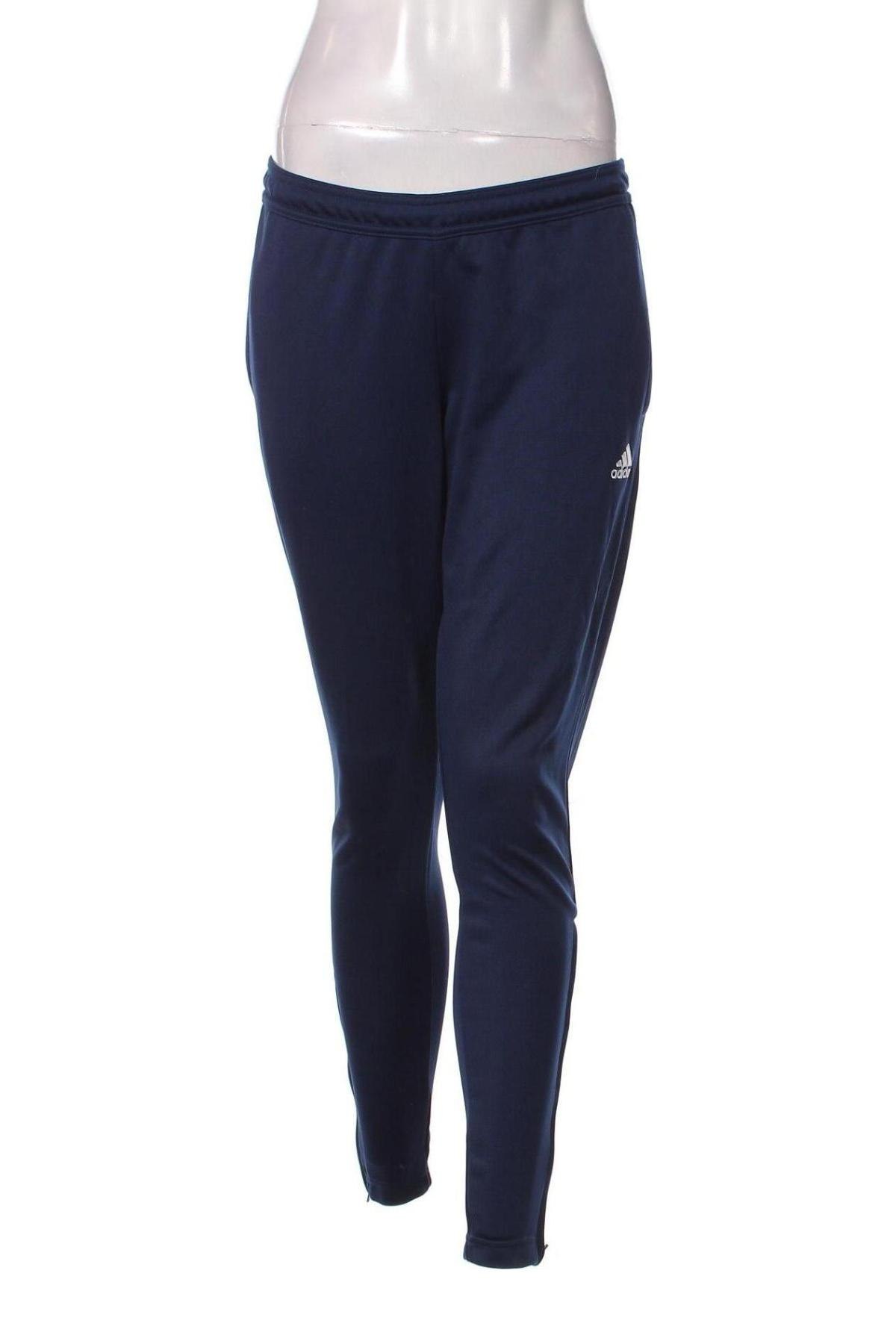 Pantaloni trening de femei Adidas, Mărime S, Culoare Albastru, Preț 95,39 Lei