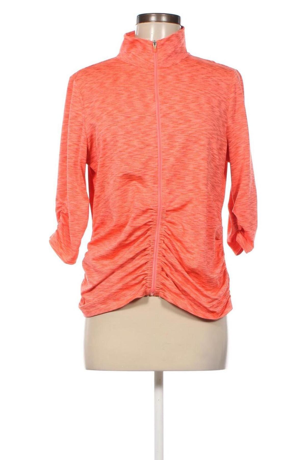 Дамско спортно горнище Calvin Klein, Размер XL, Цвят Оранжев, Цена 32,98 лв.