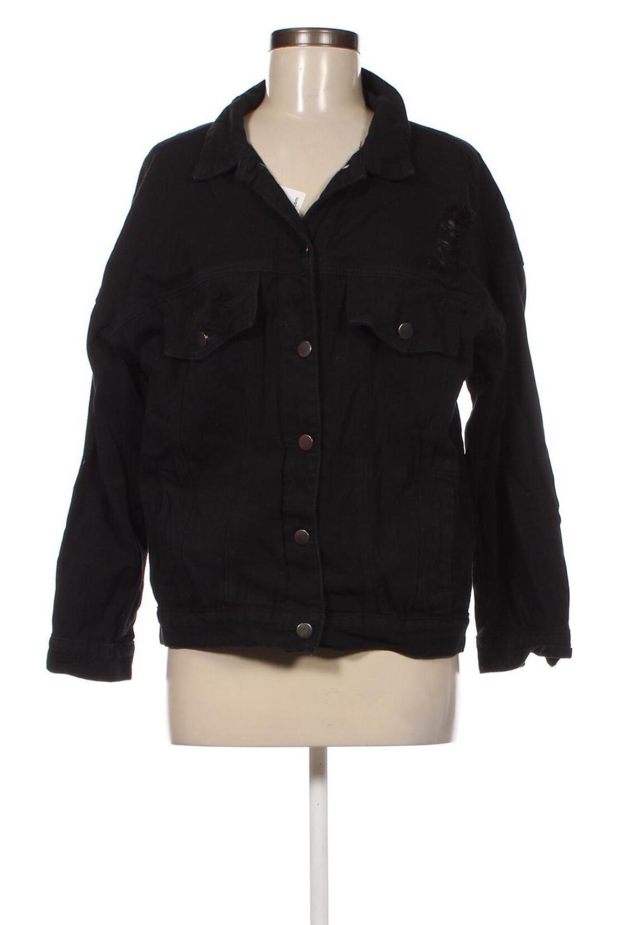 Γυναικείο μπουφάν SHEIN, Μέγεθος M, Χρώμα Μαύρο, Τιμή 24,12 €