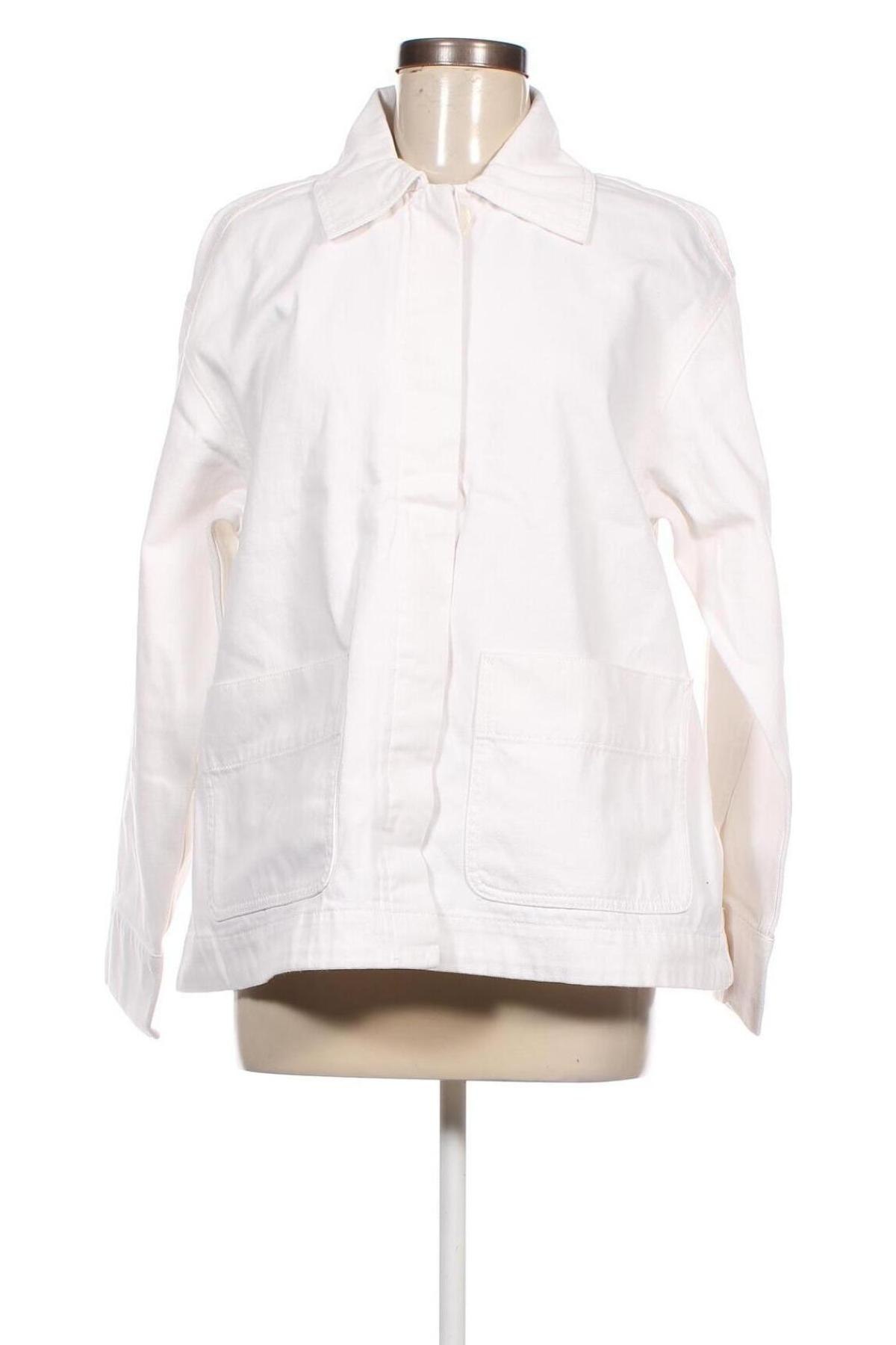 Γυναικείο μπουφάν Weekday, Μέγεθος S, Χρώμα Λευκό, Τιμή 56,19 €