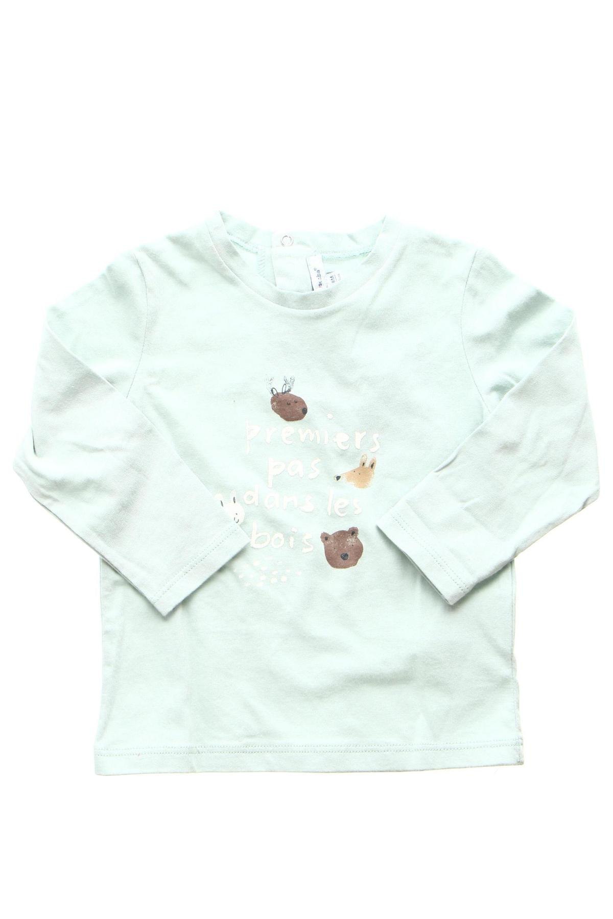 Детска блуза Absorba, Размер 12-18m/ 80-86 см, Цвят Зелен, Цена 14,75 лв.