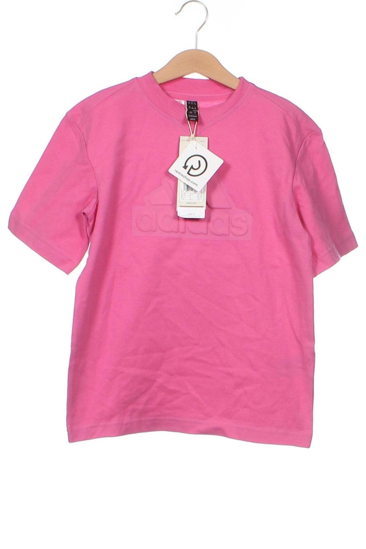Kinder Shirt Adidas, Größe 7-8y/ 128-134 cm, Farbe Rosa, Preis 16,51 €