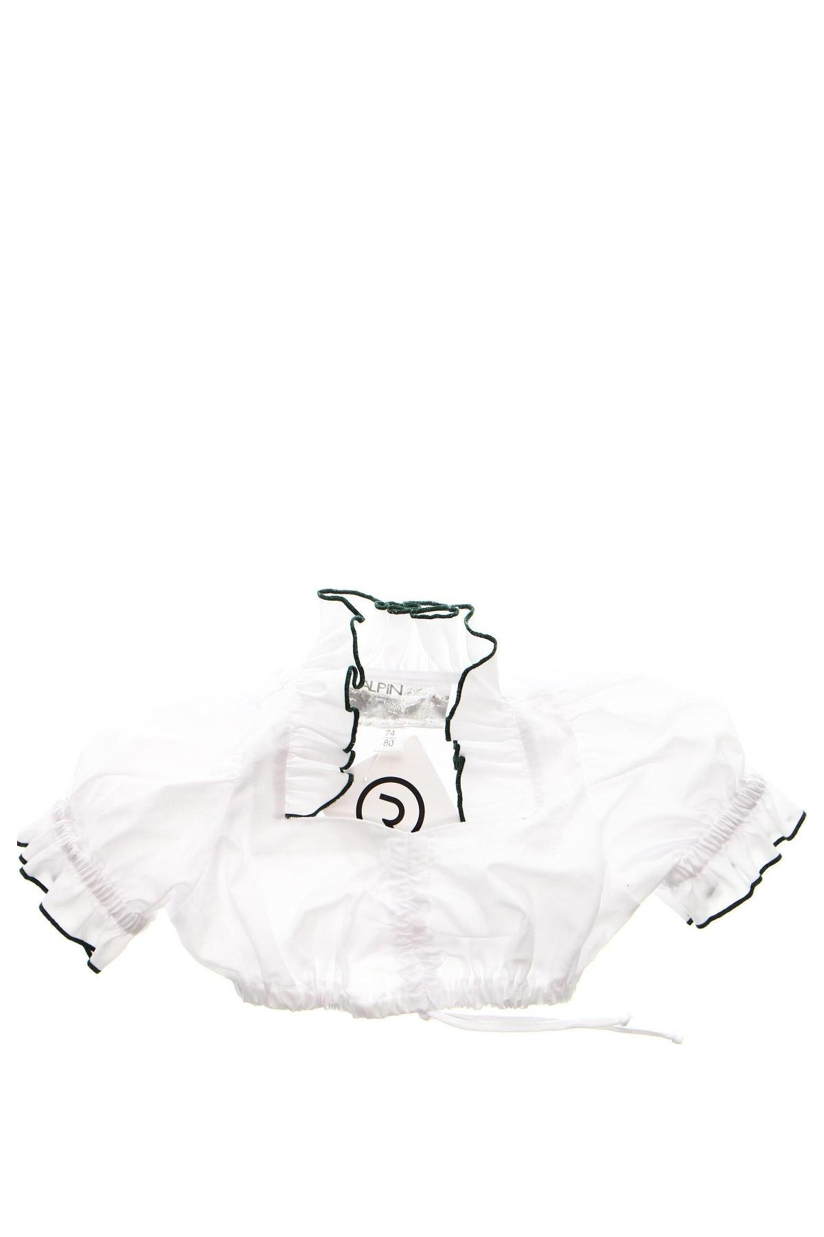 Детска блуза Alpin De Luxe, Размер 9-12m/ 74-80 см, Цвят Бял, Цена 11,96 лв.