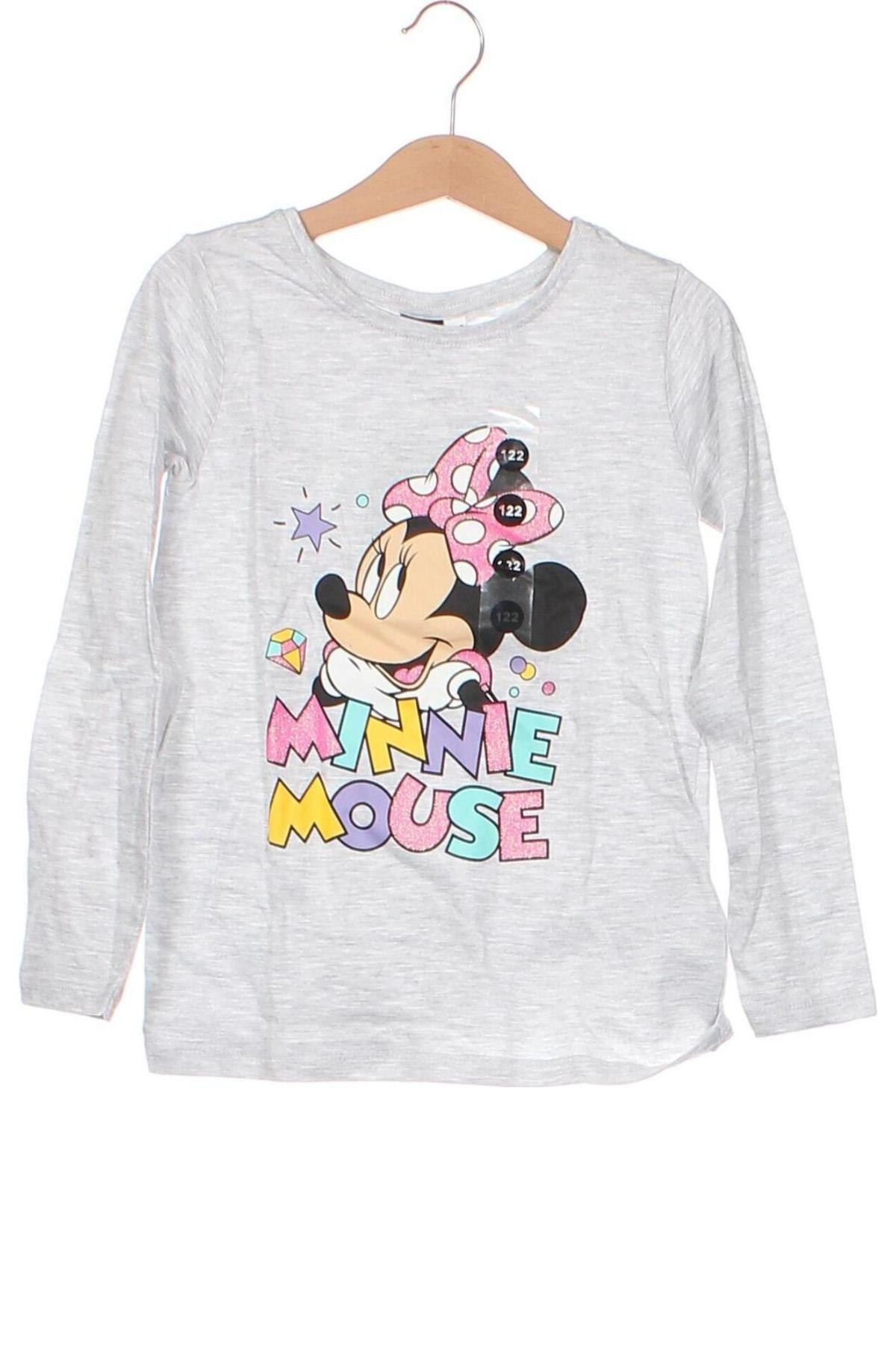 Детска блуза Disney, Размер 6-7y/ 122-128 см, Цвят Сив, Цена 32,93 лв.