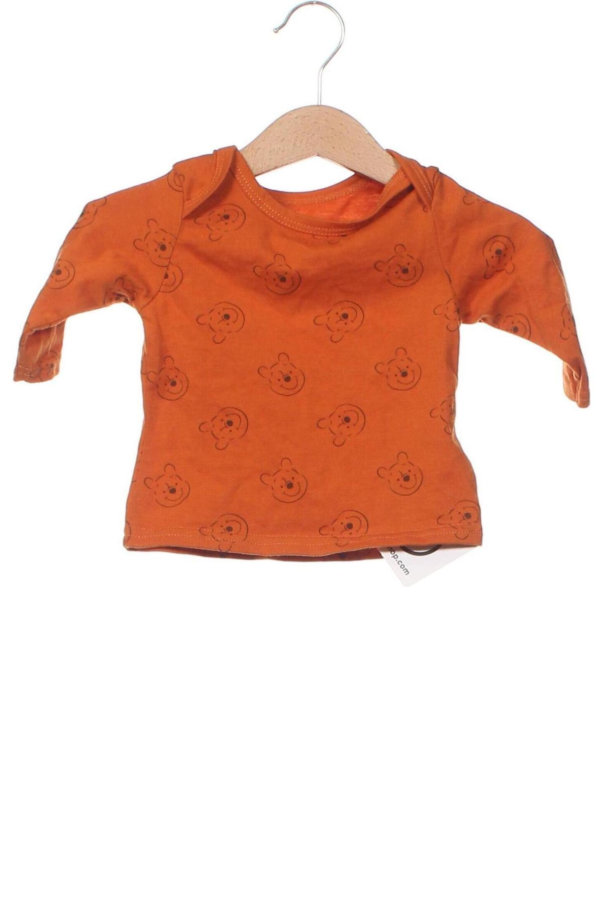 Детска блуза Disney, Размер 2-3m/ 56-62 см, Цвят Кафяв, Цена 6,30 лв.
