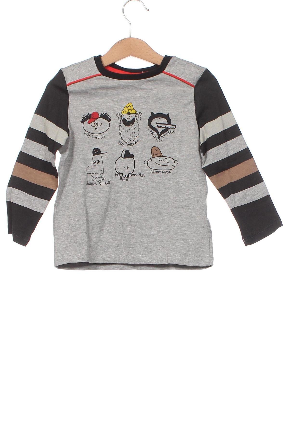 Παιδική μπλούζα Du Pareil Au Meme, Μέγεθος 2-3y/ 98-104 εκ., Χρώμα Γκρί, Τιμή 10,18 €