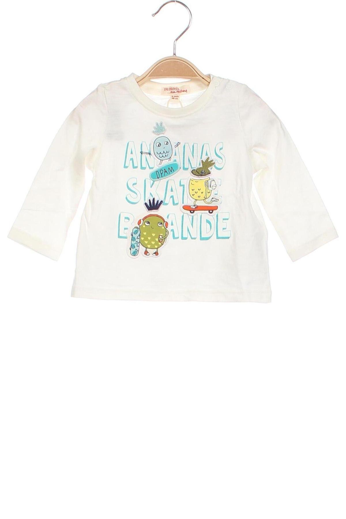 Παιδική μπλούζα Du Pareil Au Meme, Μέγεθος 3-6m/ 62-68 εκ., Χρώμα Λευκό, Τιμή 6,50 €