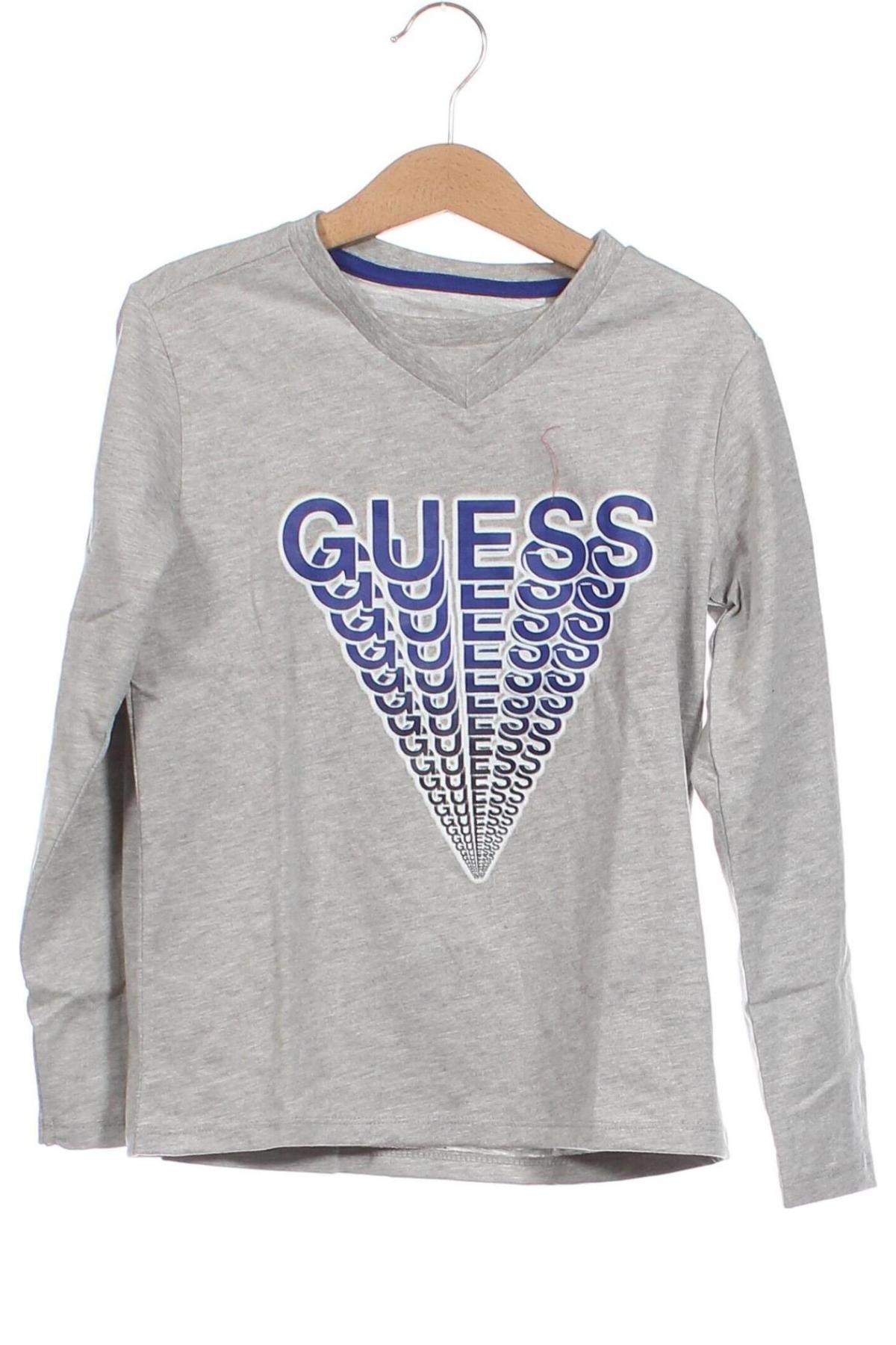 Kinder Shirt Guess, Größe 6-7y/ 122-128 cm, Farbe Grau, Preis 20,24 €