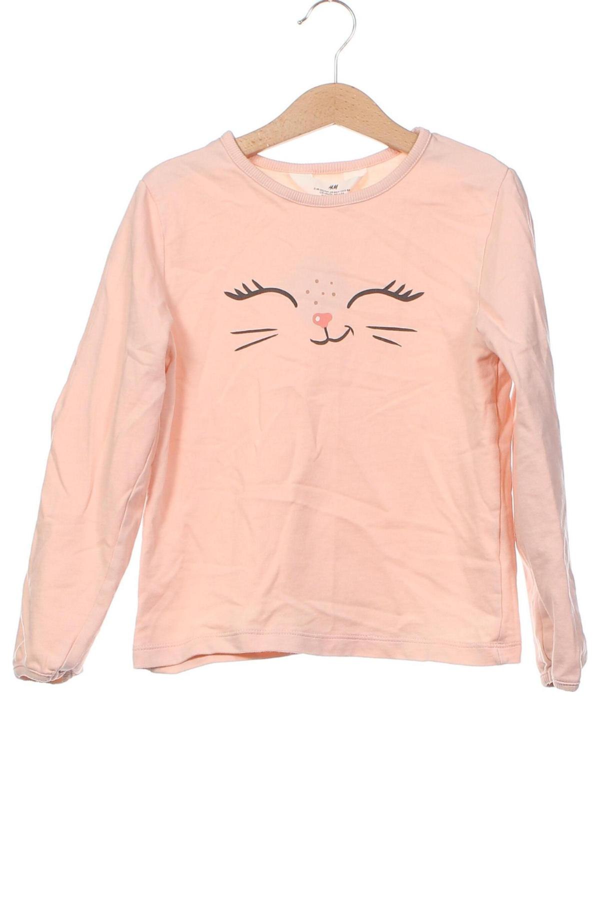 Детска блуза H&M, Размер 6-7y/ 122-128 см, Цвят Розов, Цена 23,00 лв.