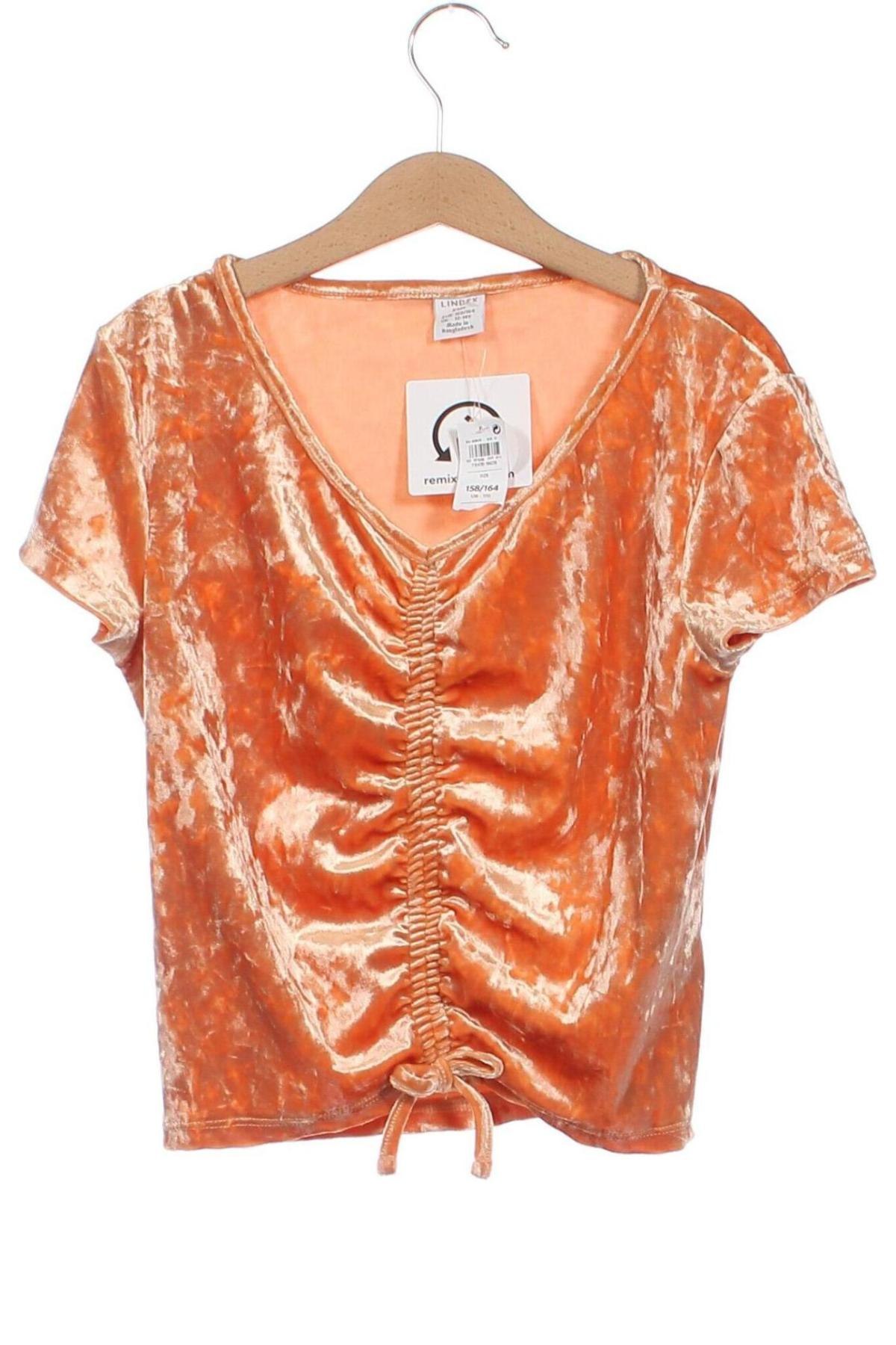 Kinder Shirt Lindex, Größe 12-13y/ 158-164 cm, Farbe Orange, Preis € 3,13