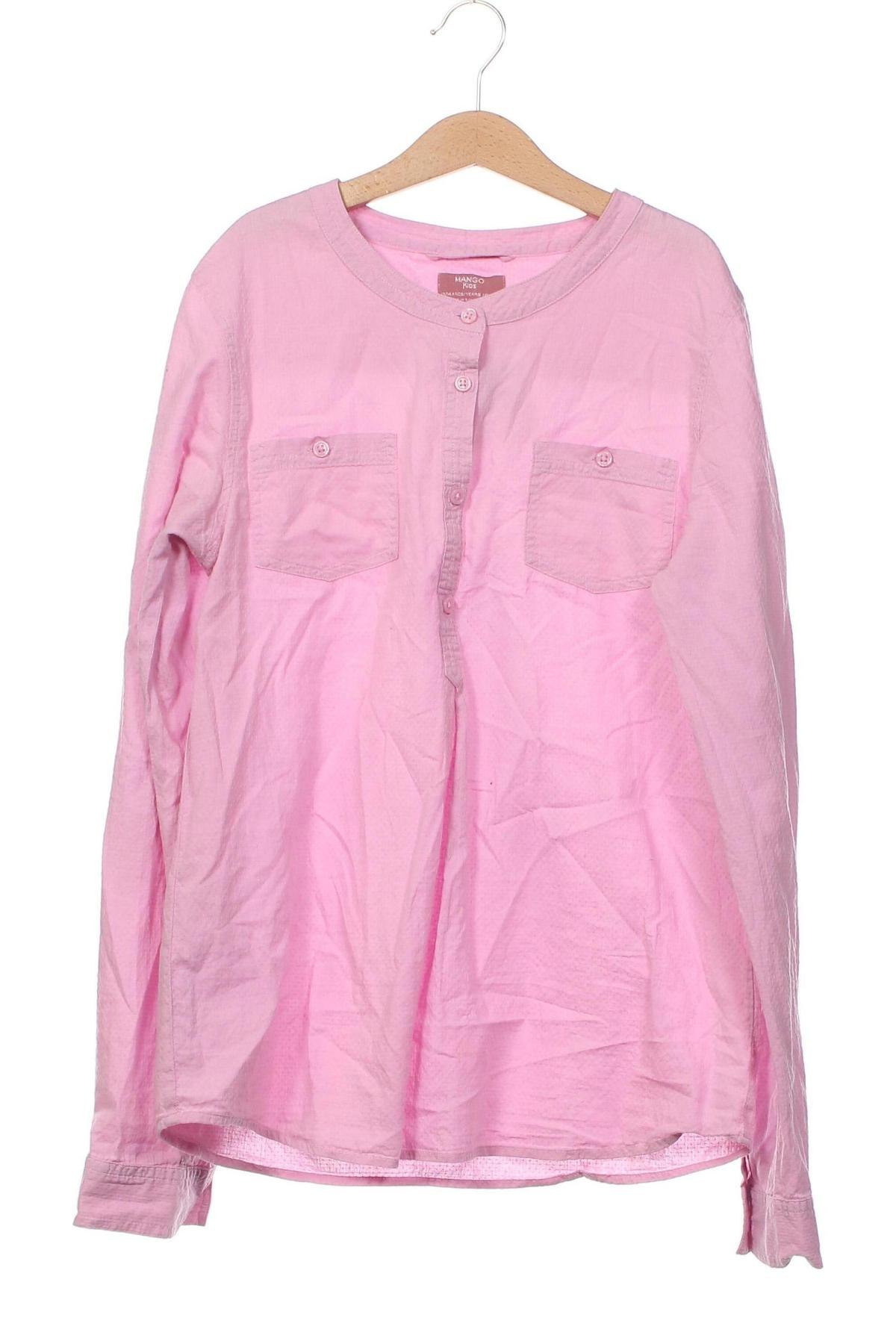 Bluză pentru copii Mango, Mărime 13-14y/ 164-168 cm, Culoare Roz, Preț 66,33 Lei