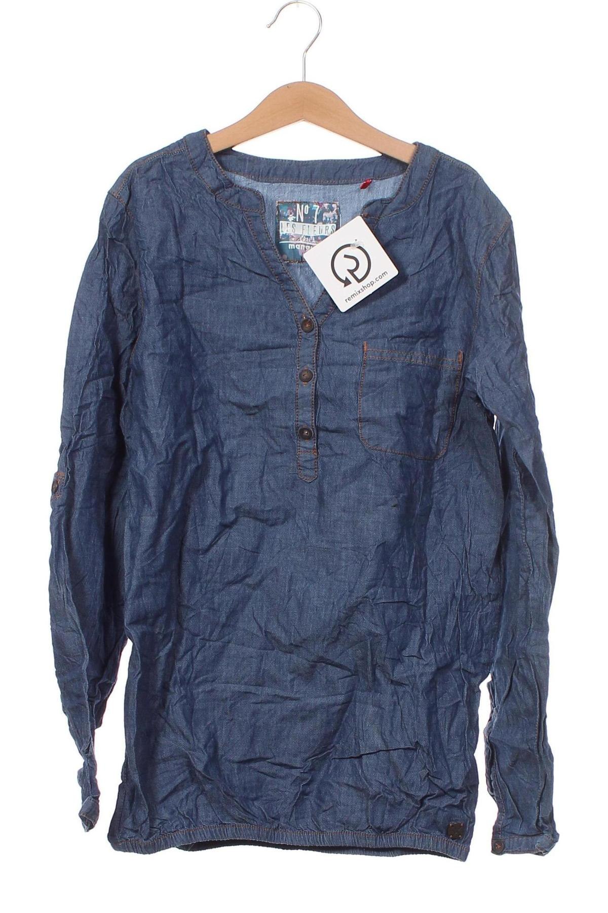 Kinder Shirt Manguun, Größe 15-18y/ 170-176 cm, Farbe Blau, Preis € 1,98