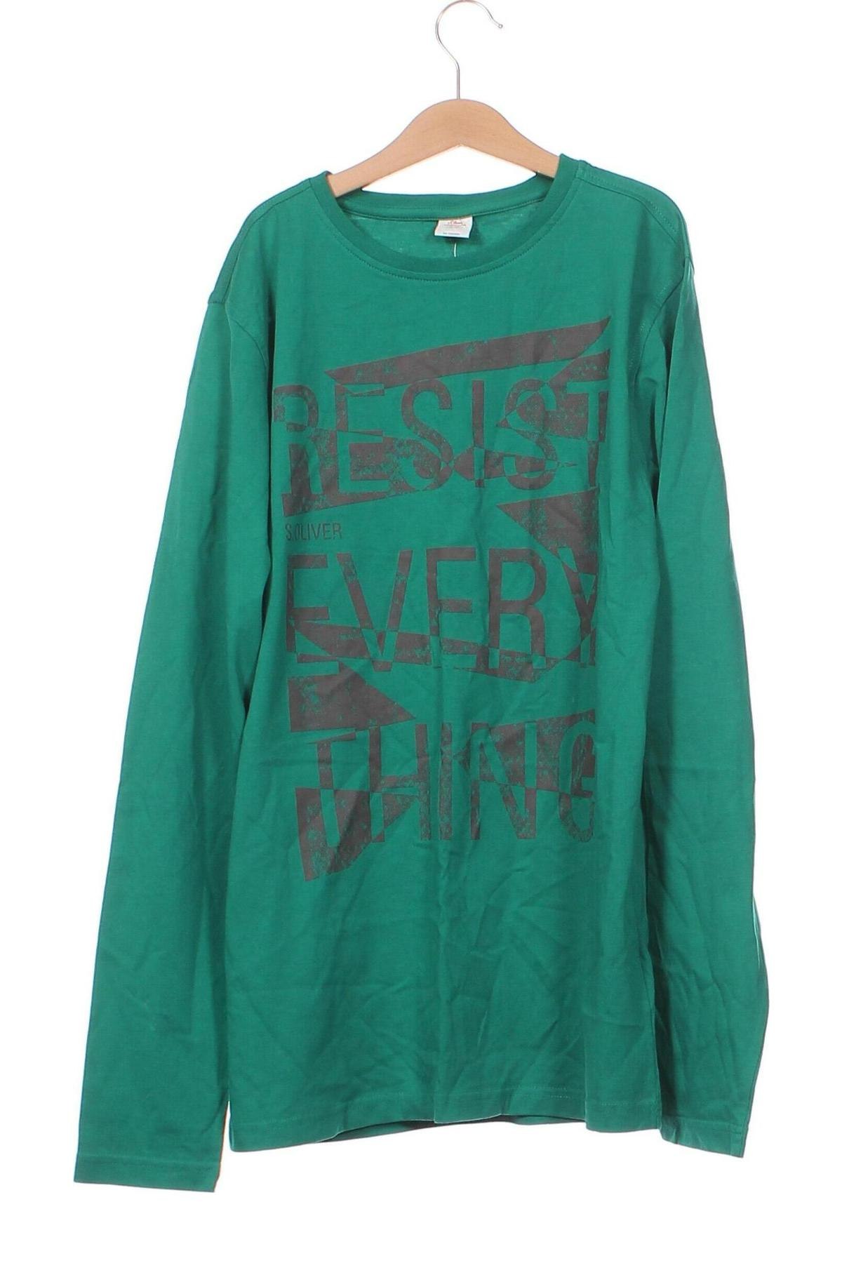 Kinder Shirt S.Oliver, Größe 15-18y/ 170-176 cm, Farbe Grün, Preis 11,79 €