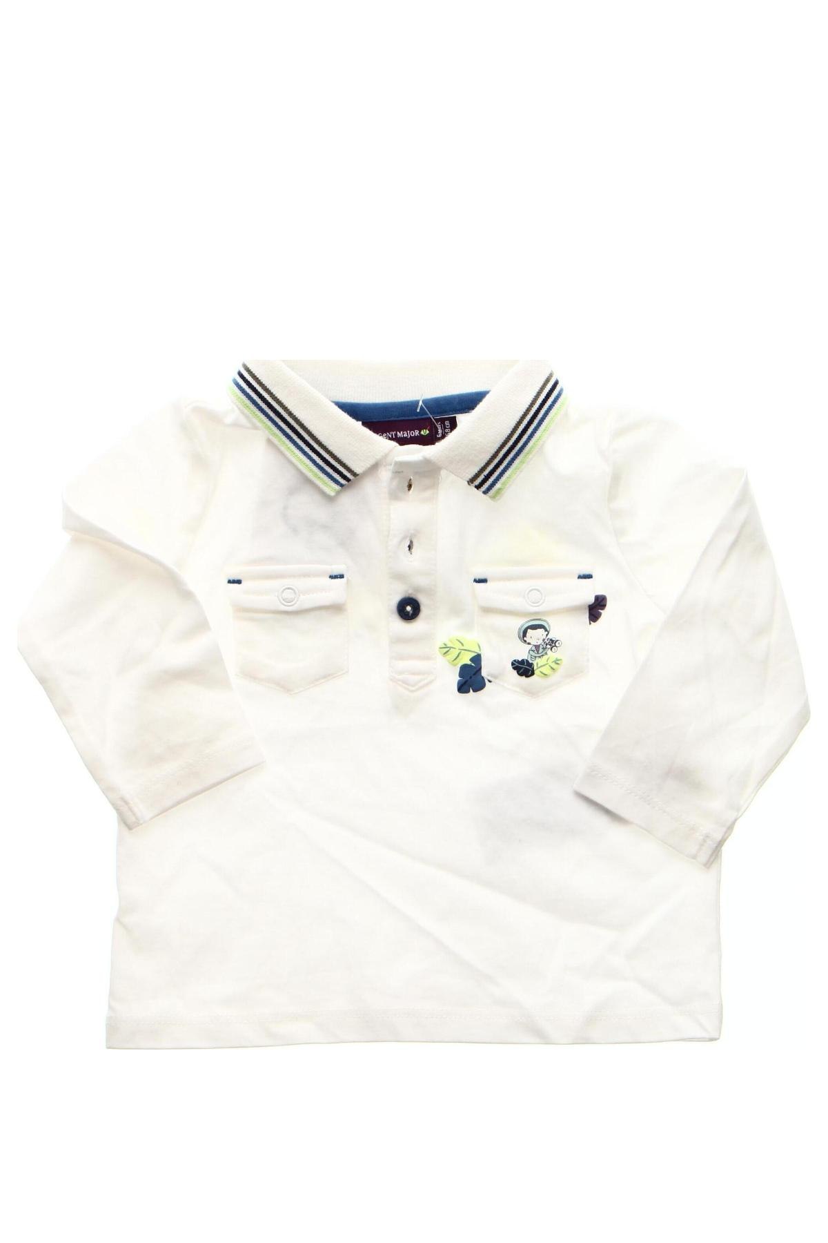 Детска блуза Sergent Major, Размер 3-6m/ 62-68 см, Цвят Бял, Цена 9,72 лв.