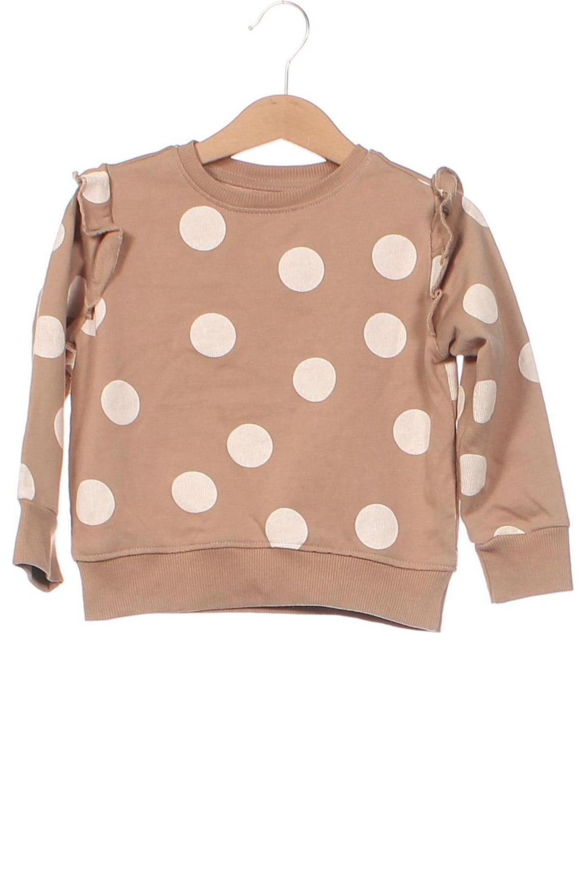 Детска блуза Sinsay, Размер 2-3y/ 98-104 см, Цвят Бежов, Цена 23,13 лв.