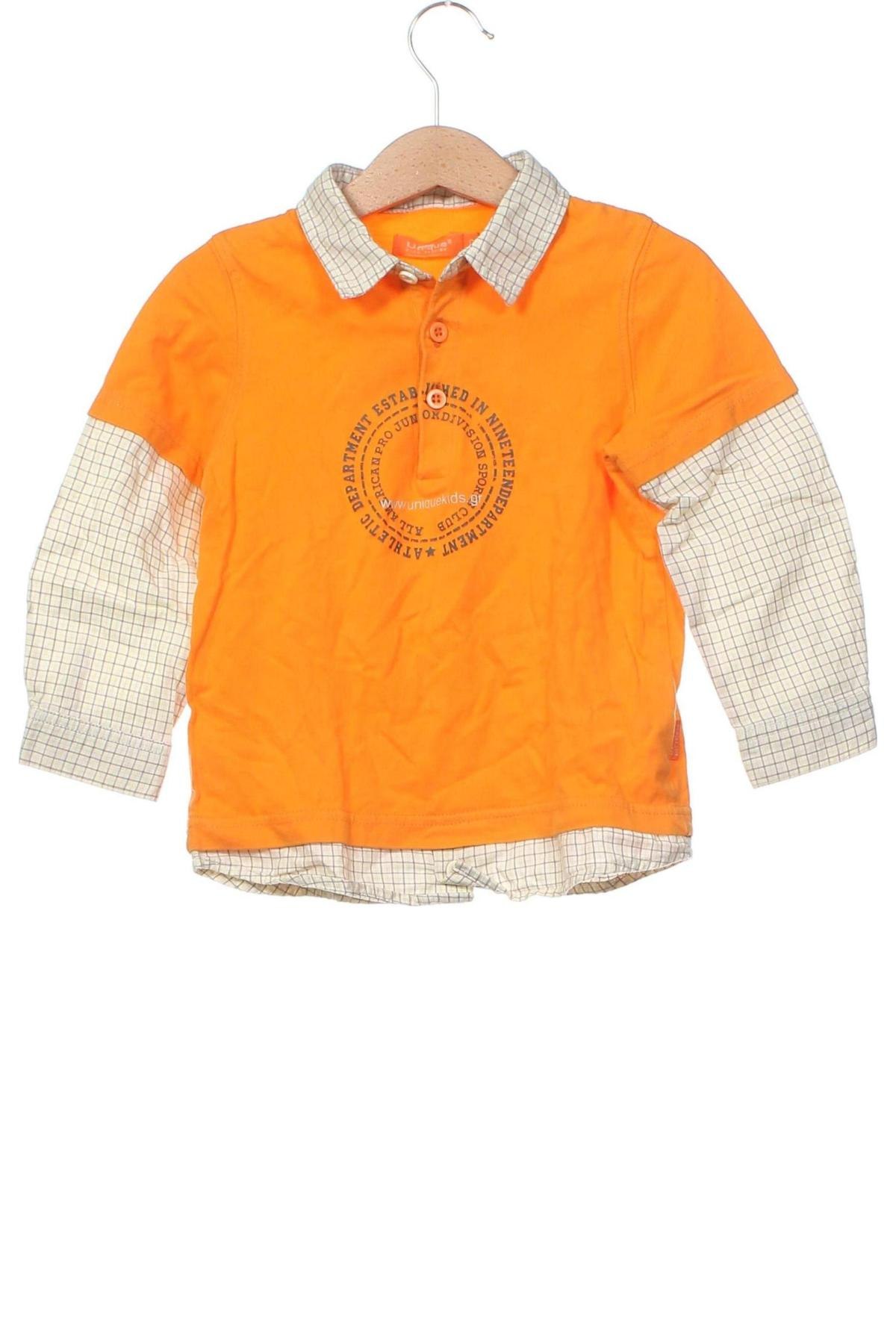 Παιδική μπλούζα Unique, Μέγεθος 18-24m/ 86-98 εκ., Χρώμα Πορτοκαλί, Τιμή 4,56 €