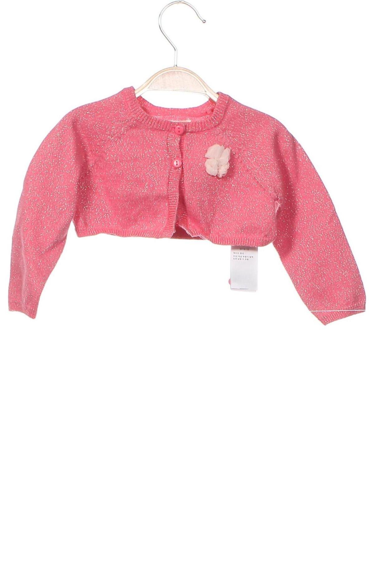 Pulover cu nasturi pentru copii Du Pareil Au Meme, Mărime 9-12m/ 74-80 cm, Culoare Roz, Preț 121,05 Lei